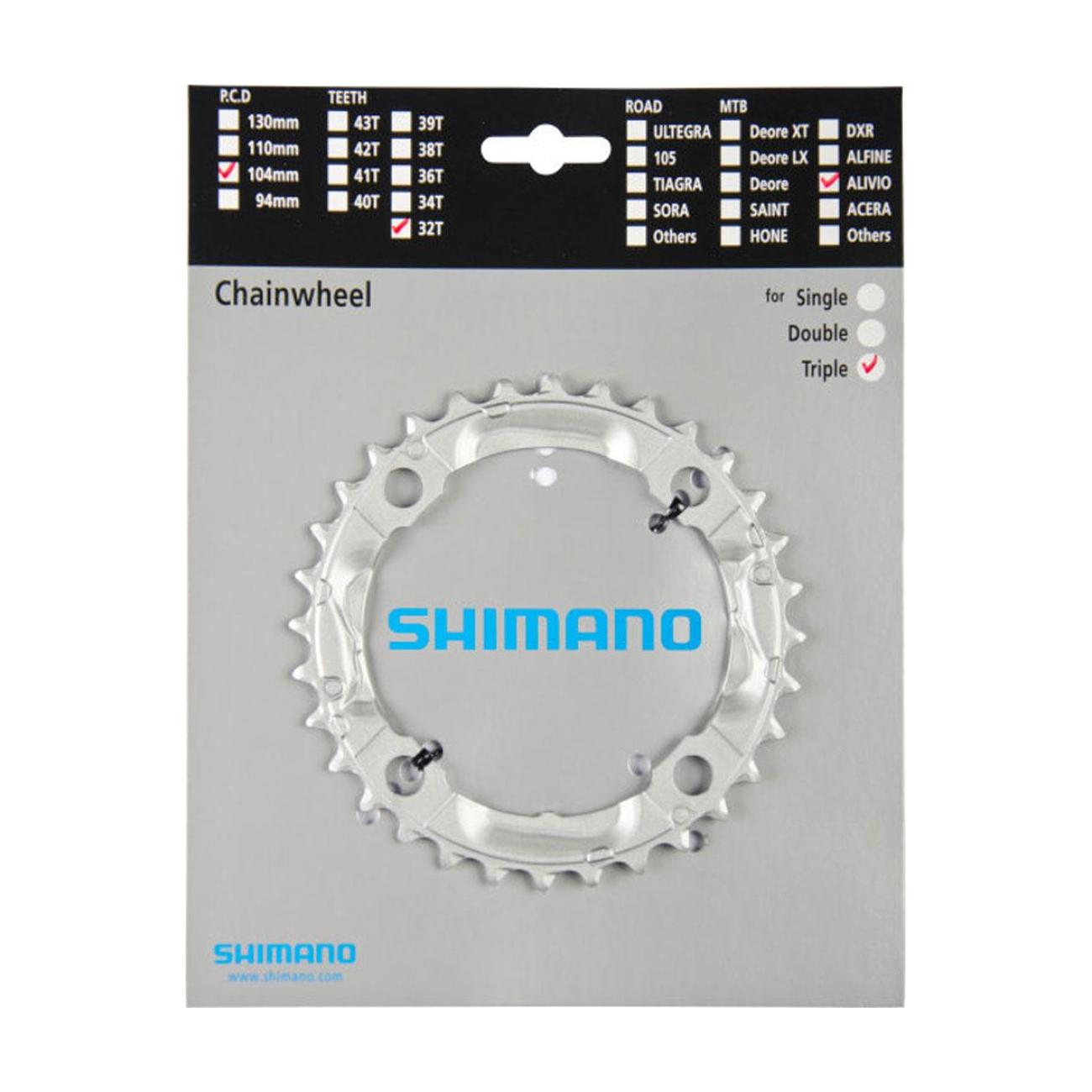 E-shop SHIMANO prevodník - ALIVIO M430 32 - strieborná