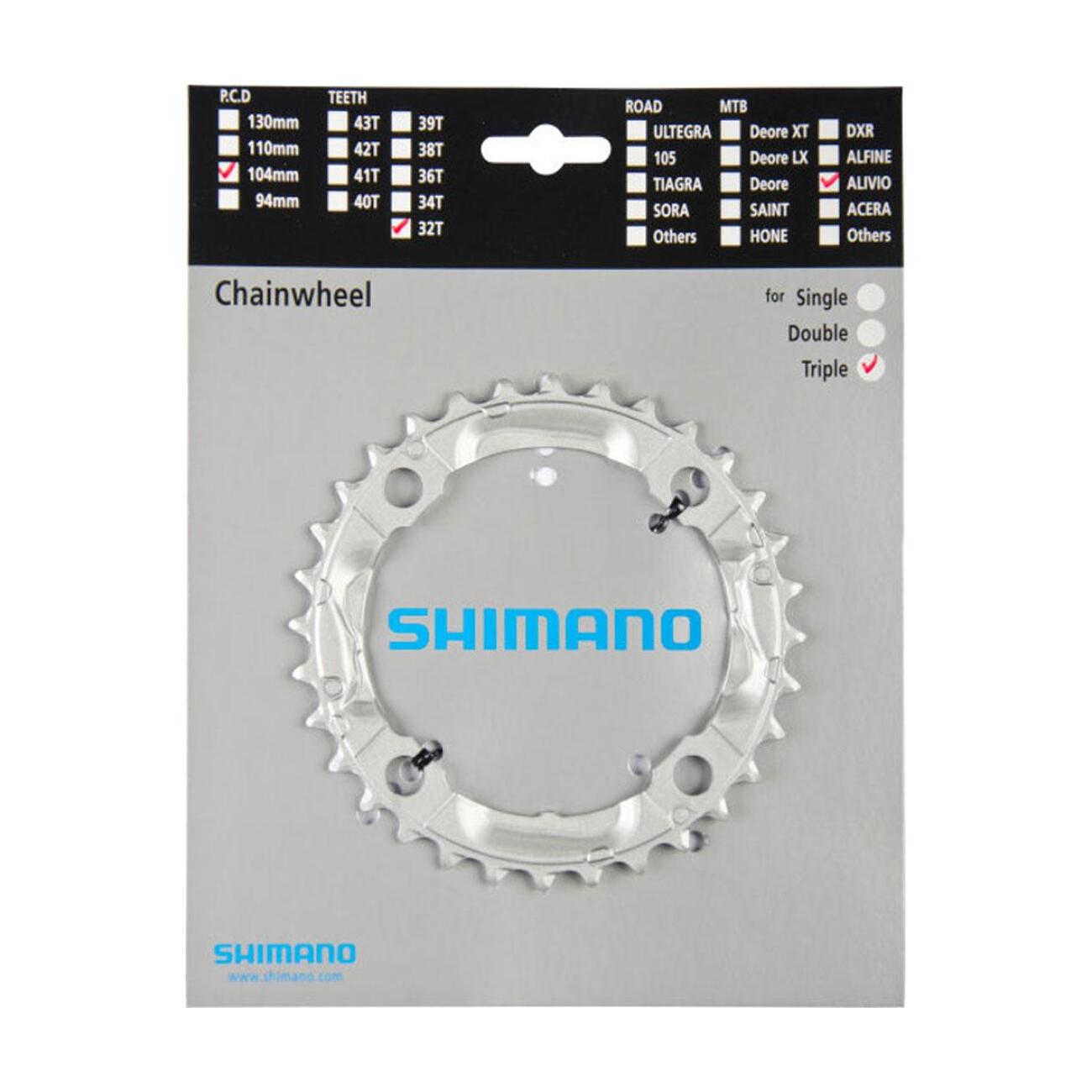 SHIMANO prevodník - ALIVIO M430 32 - strieborná