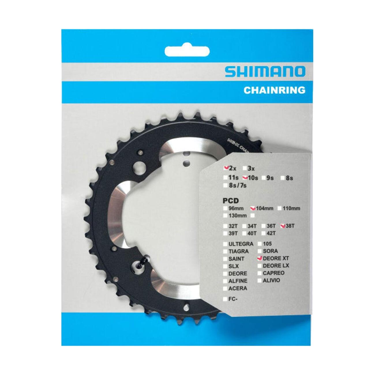 
                SHIMANO prevodník - DEORE XT M785 38 - čierna
            