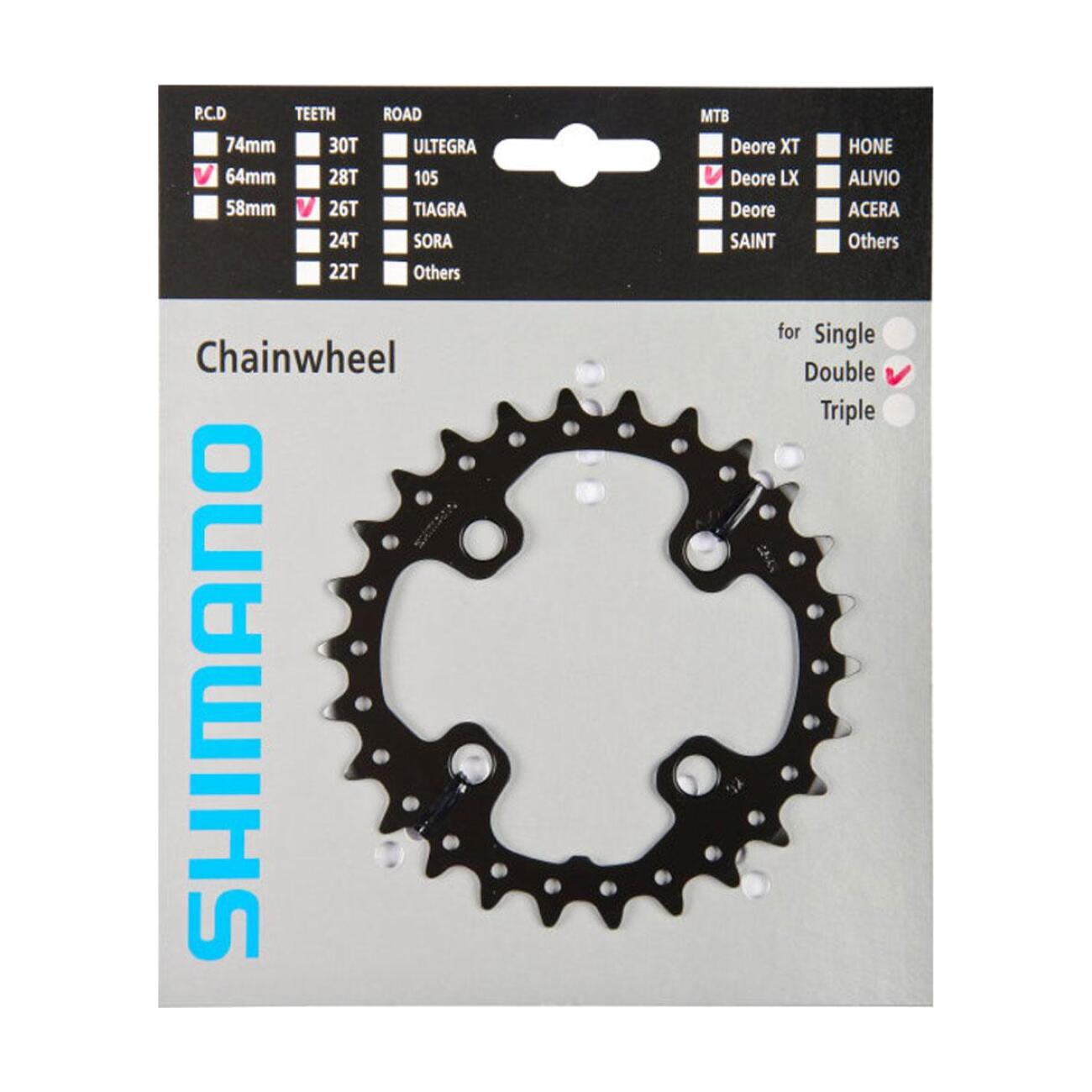 SHIMANO prevodník - SLX M670 26 - čierna