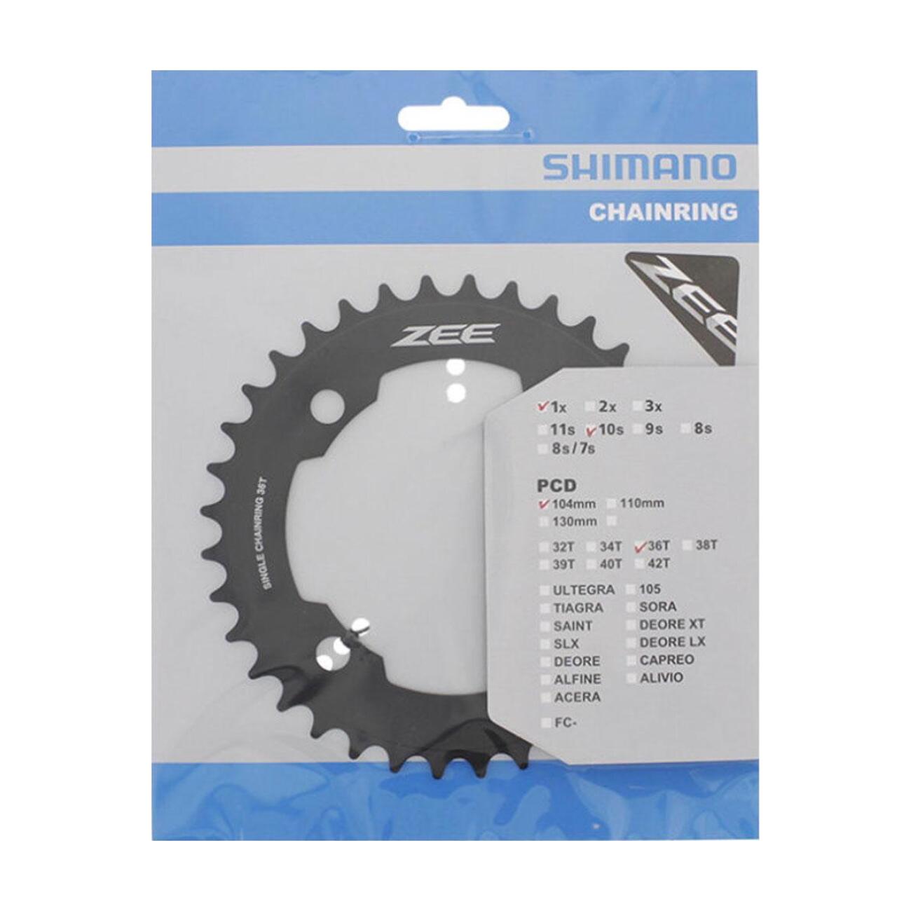 SHIMANO prevodník - ZEE M640 36 - čierna