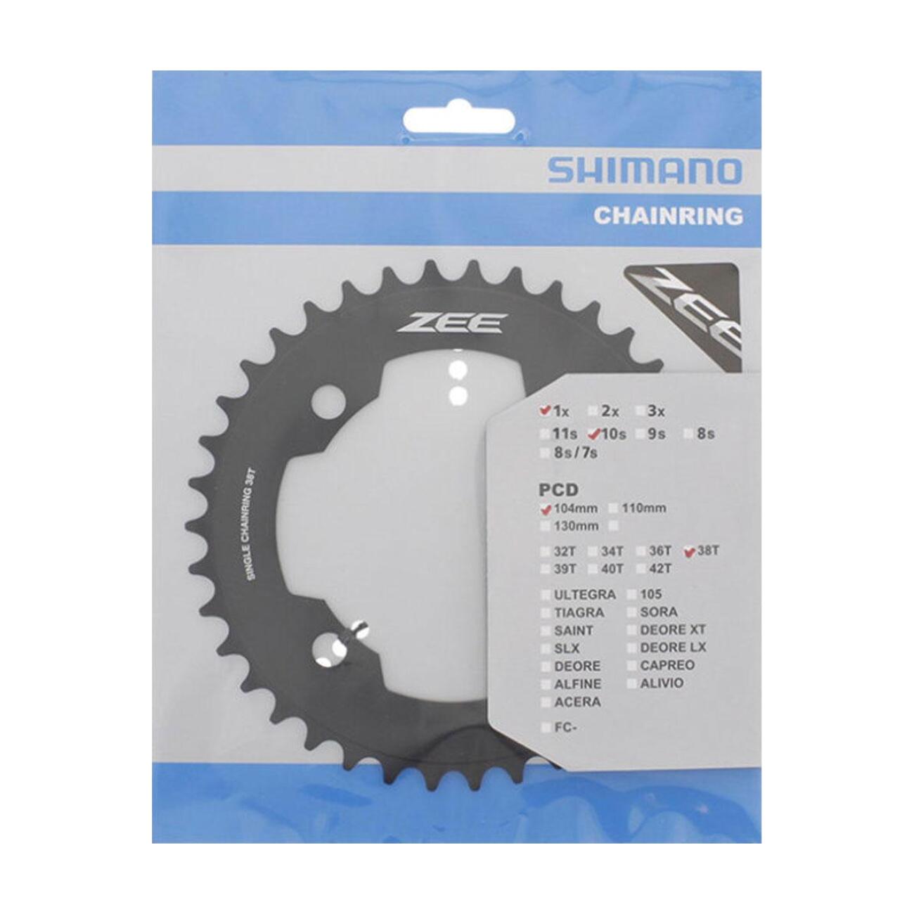 E-shop SHIMANO prevodník - ZEE M640 38 - čierna