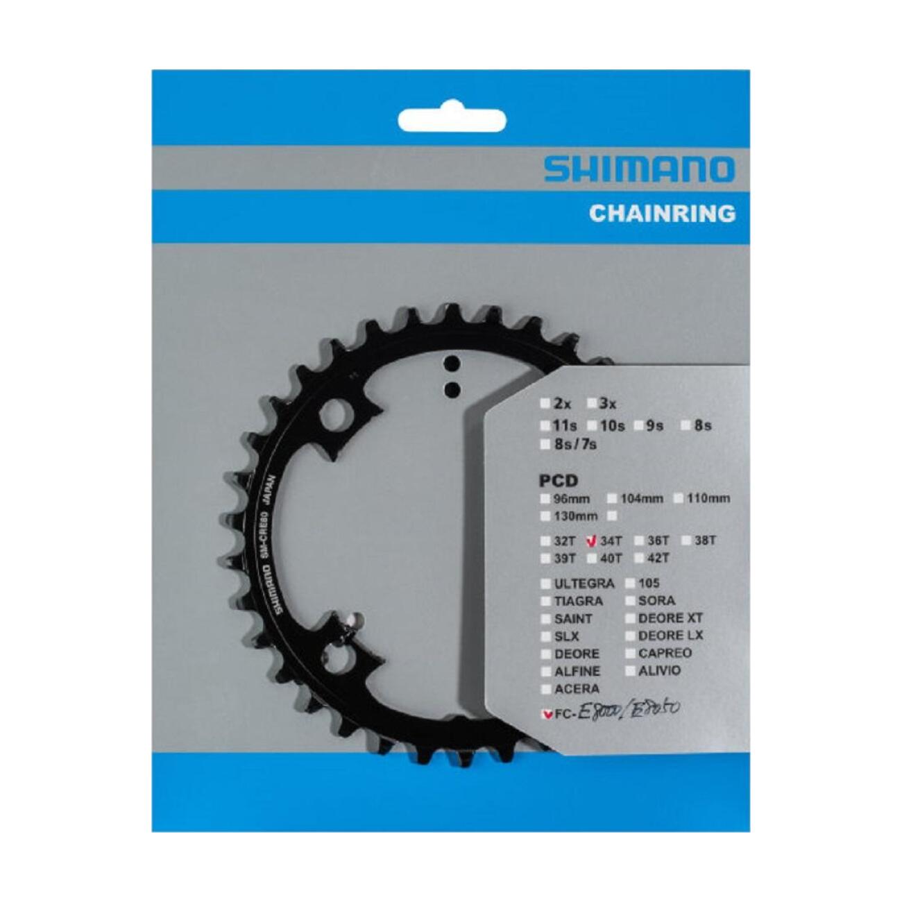 SHIMANO prevodník - STEPS SM-CRE80 34 - čierna