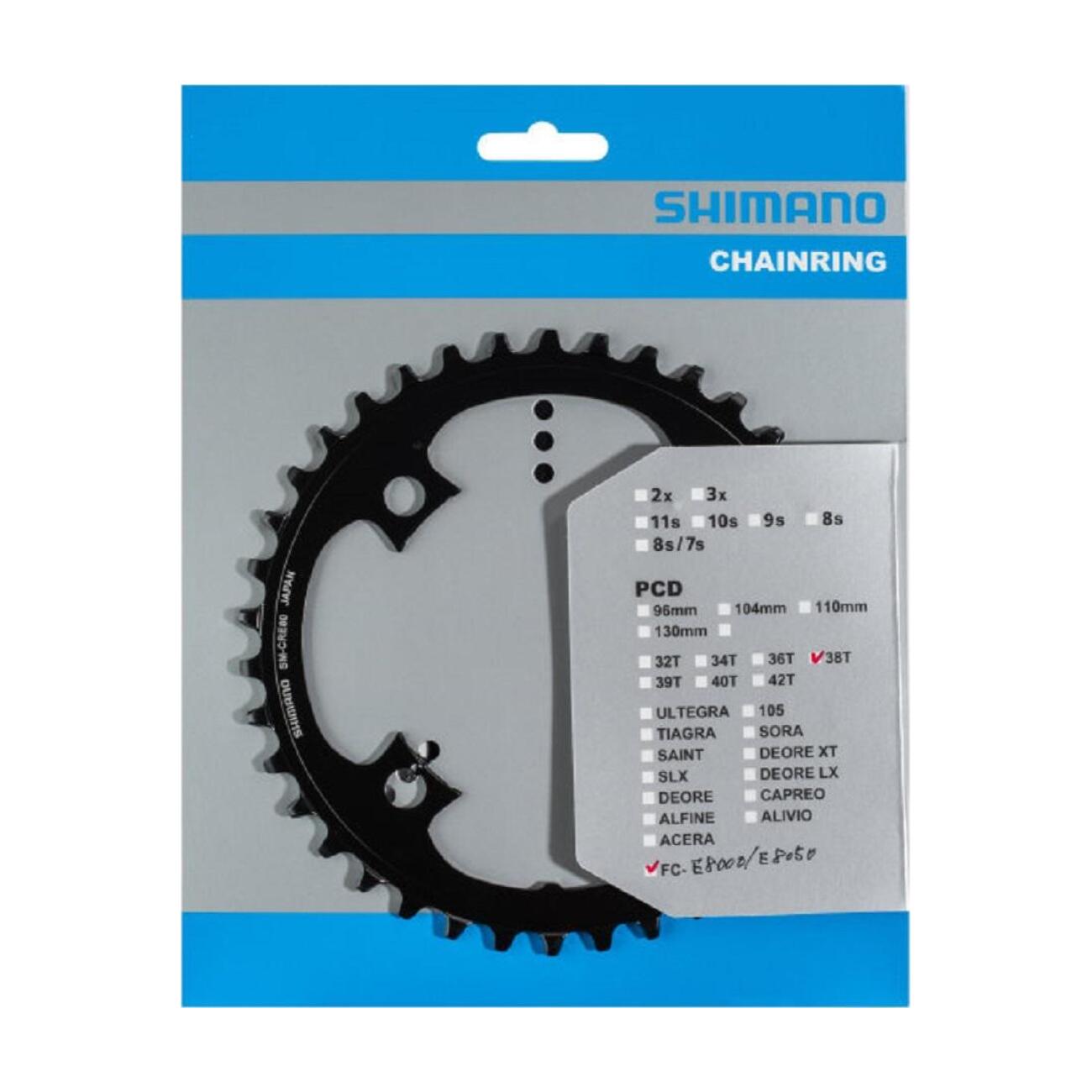 SHIMANO prevodník - STEPS SM-CRE80 38 - čierna