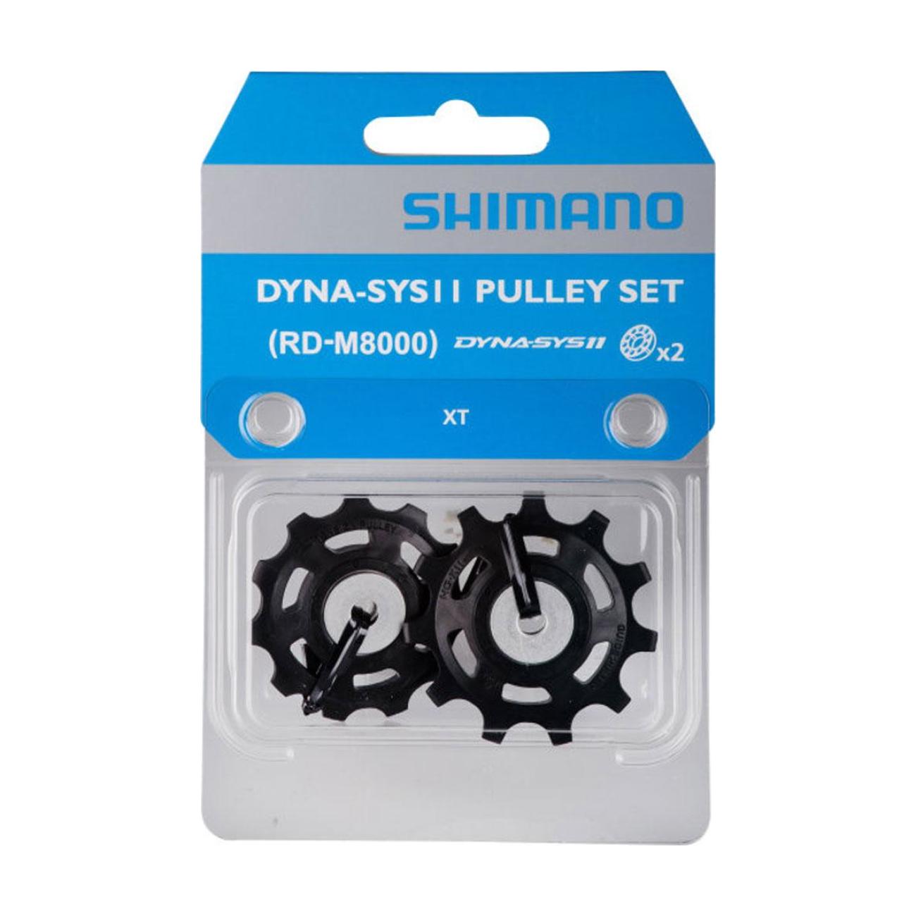 SHIMANO kladky pre prehadzovačku - PULLEYS RD-M8000 - čierna