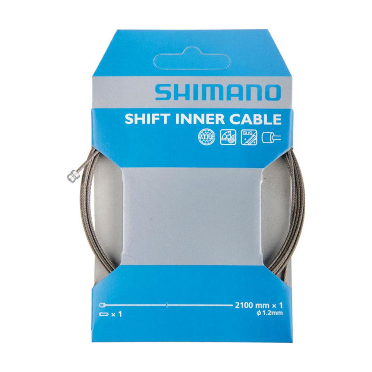 
                SHIMANO radiace lanko - CABLE MTB/ROAD 1,2x2100mm - strieborná
            