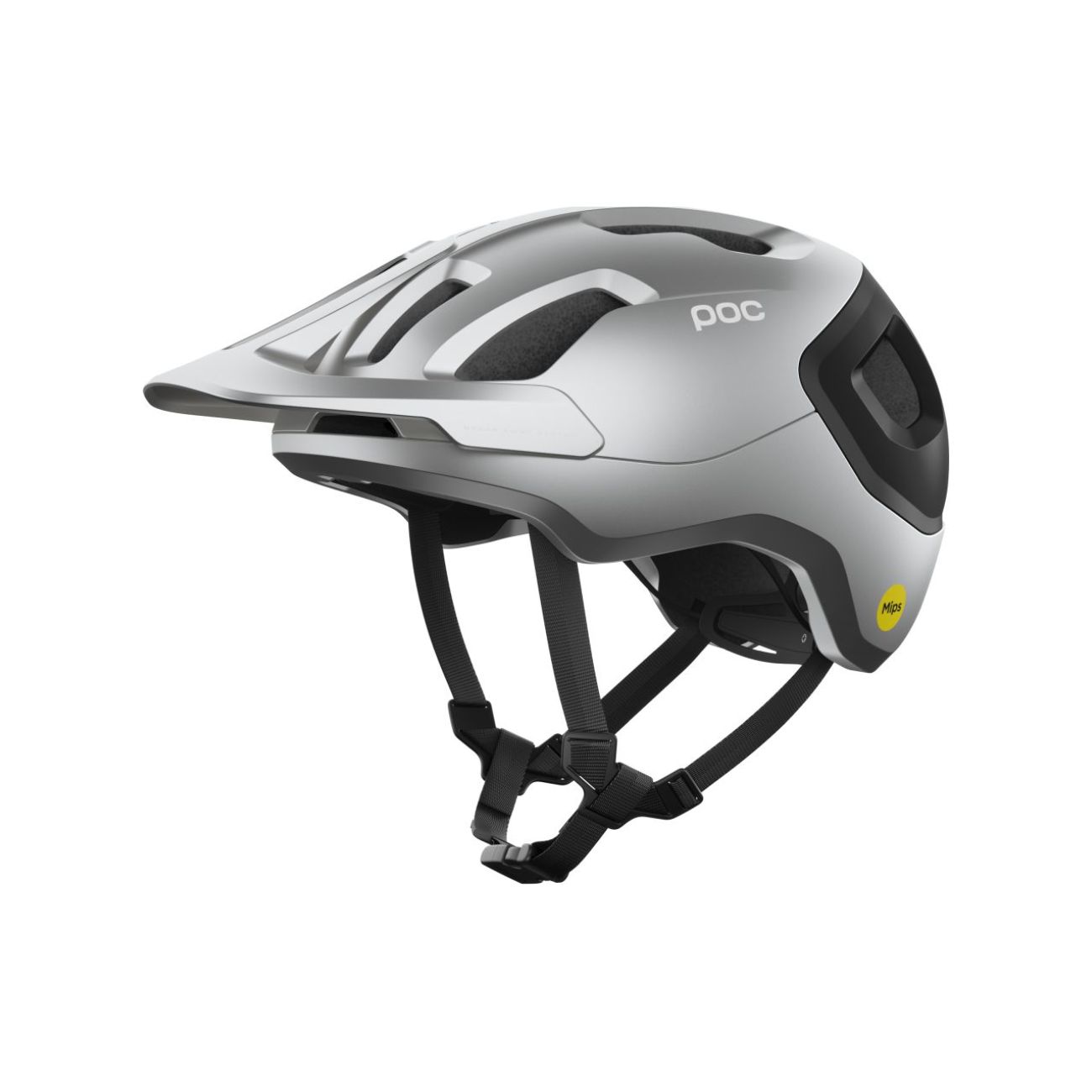 POC Cyklistická prilba - AXION RACE MIPS - strieborná/čierna