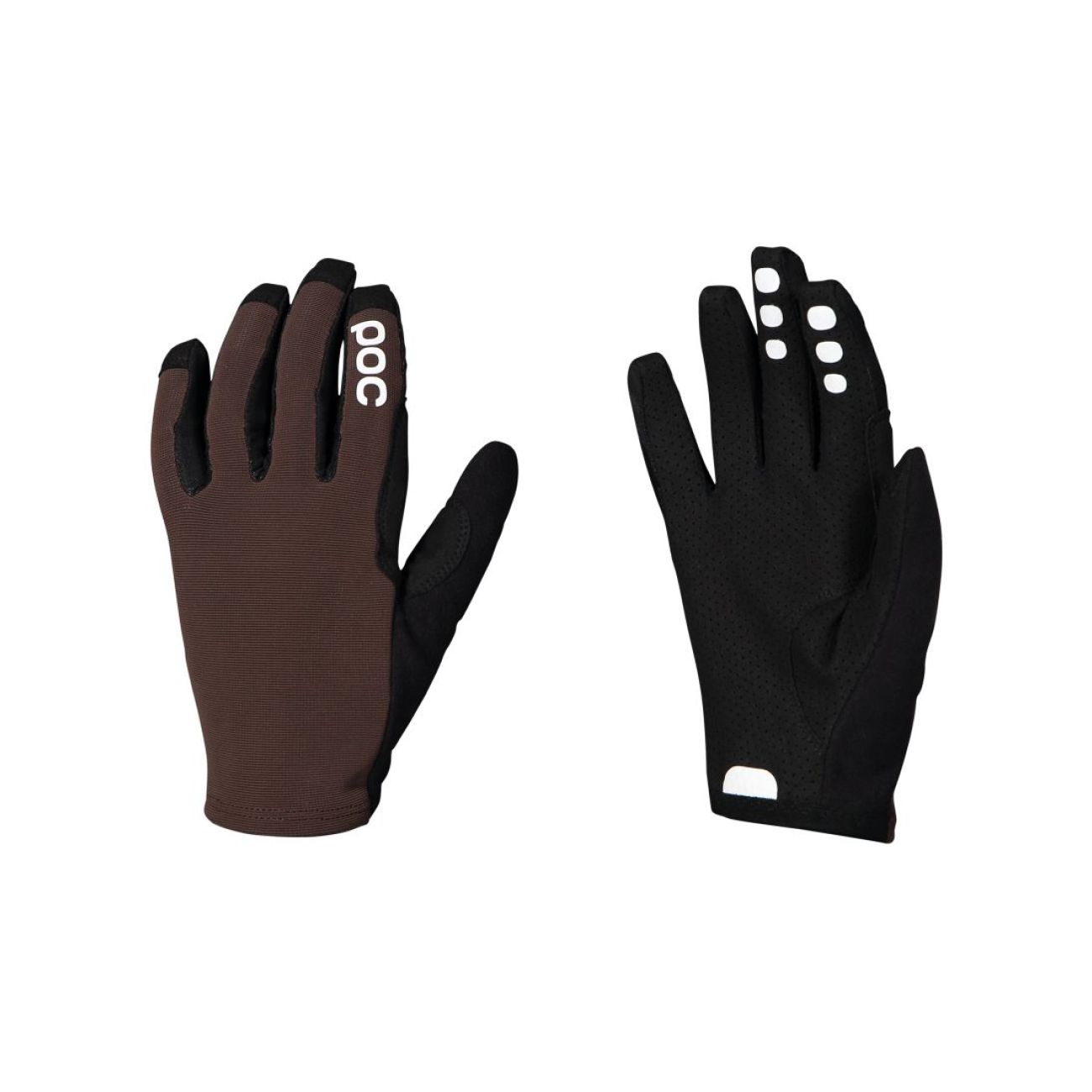 POC Cyklistické rukavice dlhoprsté - RESISTANCE ENDURO ADJ - hnedá