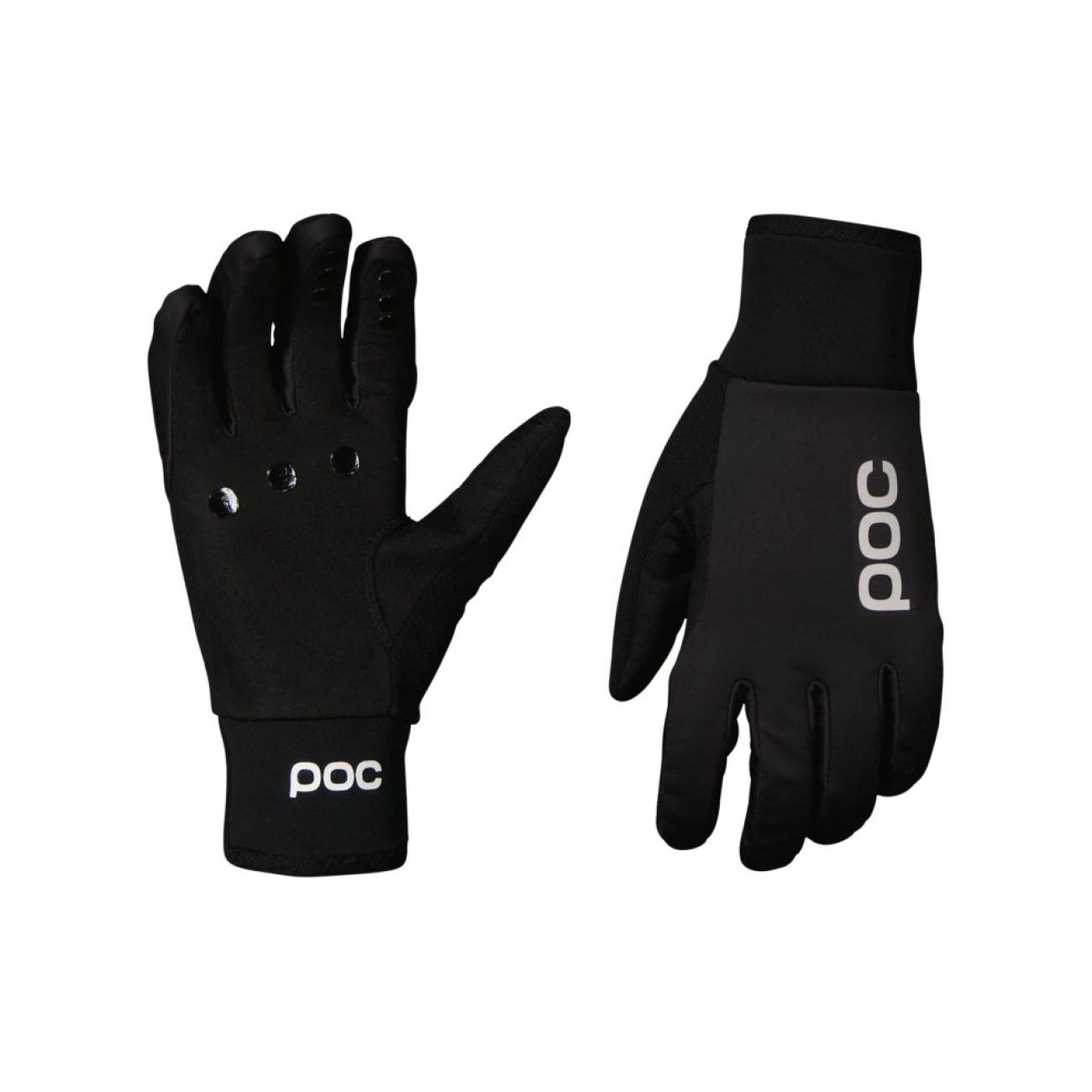 POC Cyklistické rukavice dlhoprsté - THERMAL LITE - čierna