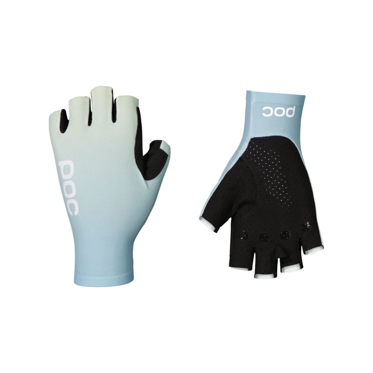 
                POC Cyklistické rukavice krátkoprsté - DEFT - svetlo modrá/čierna
            