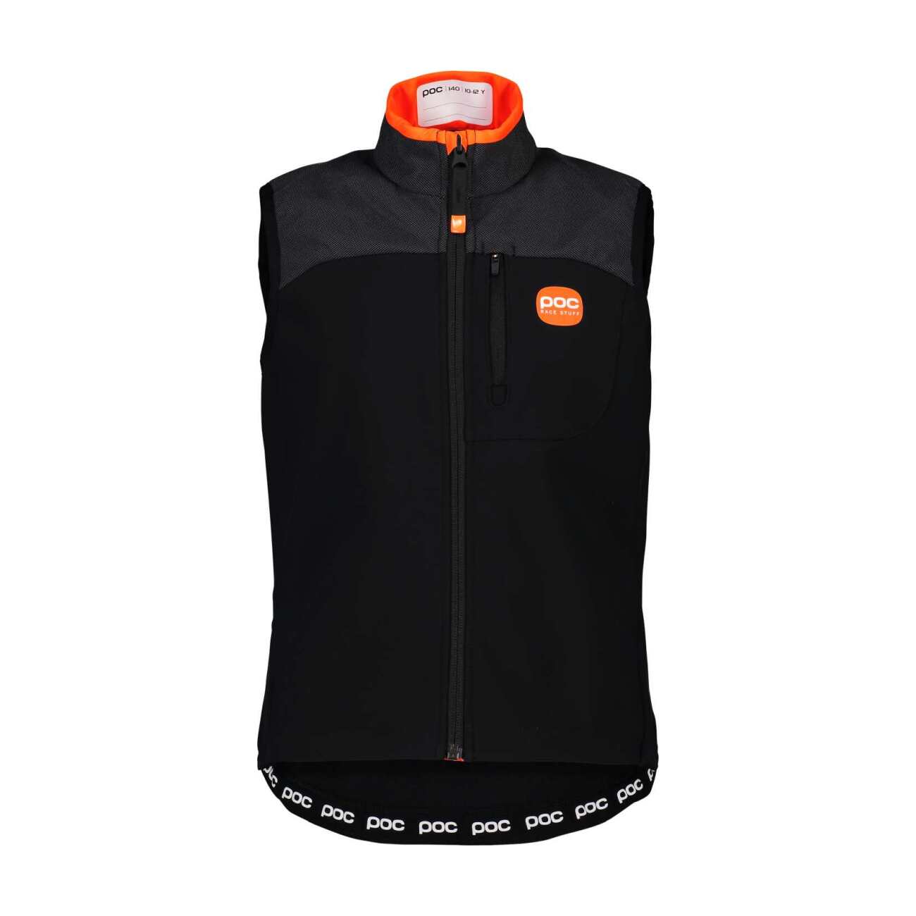 POC Cyklistická vesta - RACE JR - čierna 140 cm