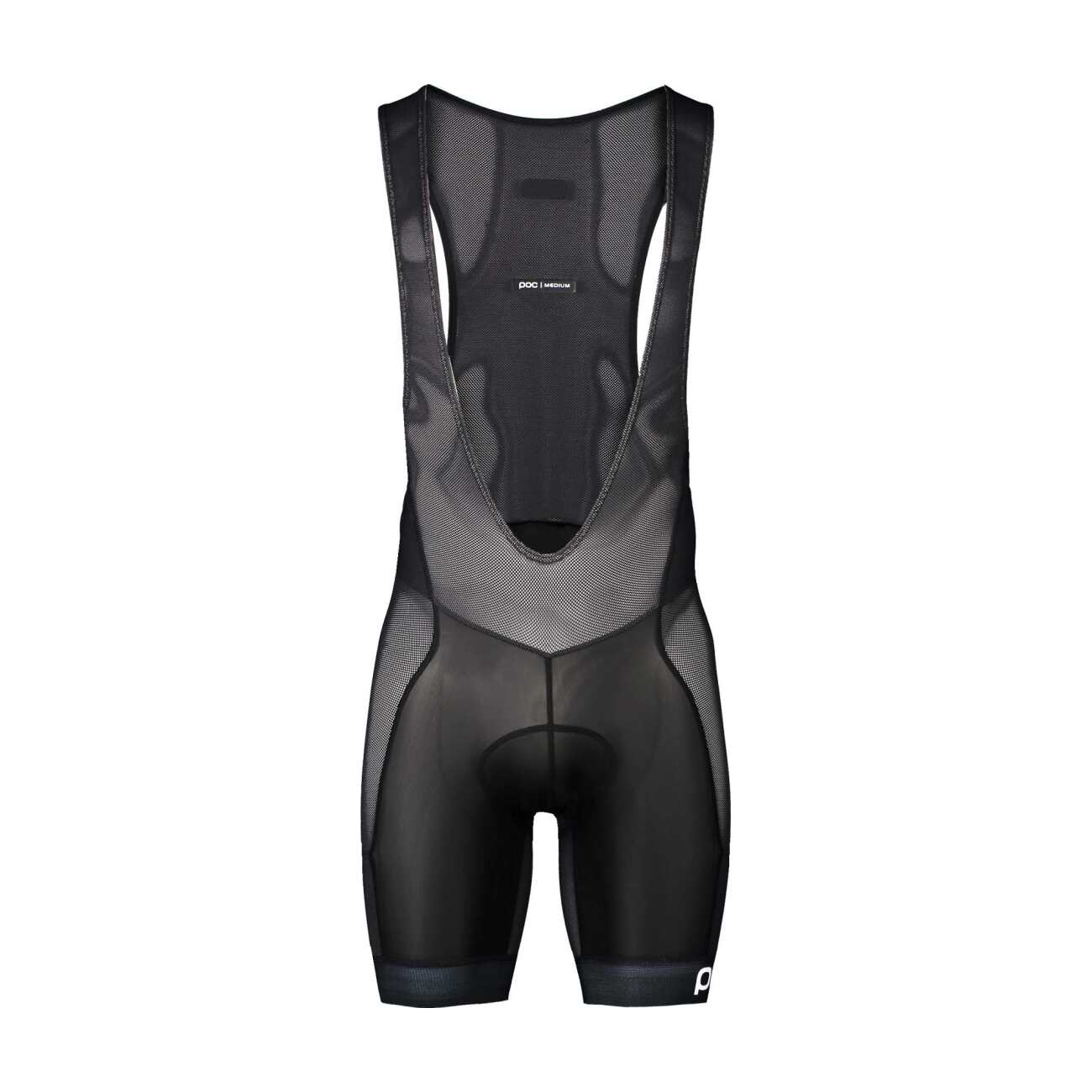 POC Cyklistické nohavice krátke s trakmi - MTB AIR LAYER - čierna XL