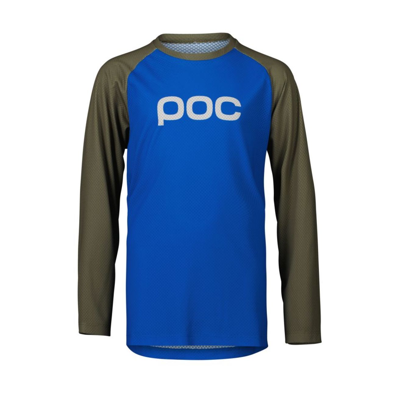 POC Cyklistický dres s dlhým rukávom letný - ESSENTIAL MTB - modrá/zelená 150 cm