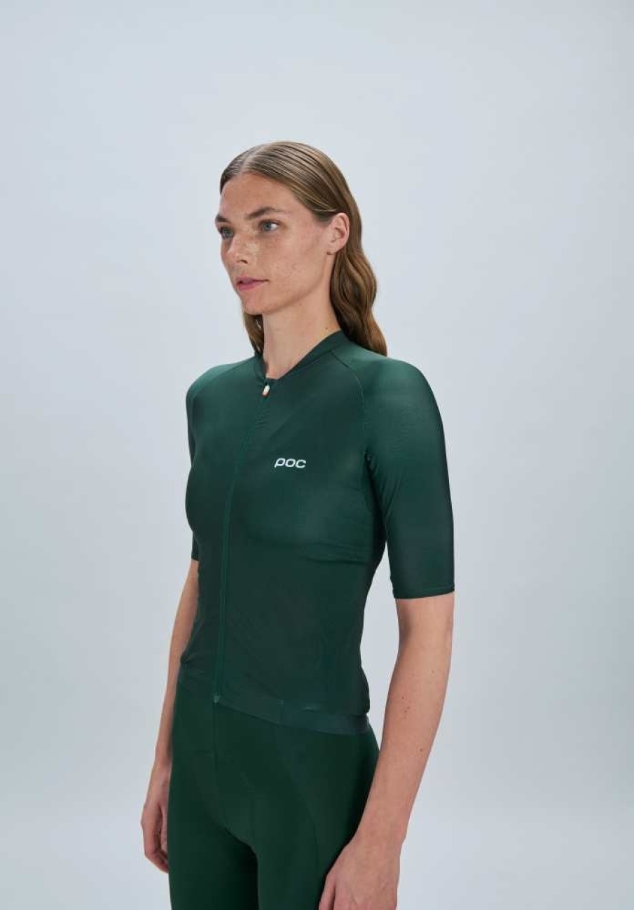 POC Cyklistický dres s krátkym rukávom - PRISTINE - zelená