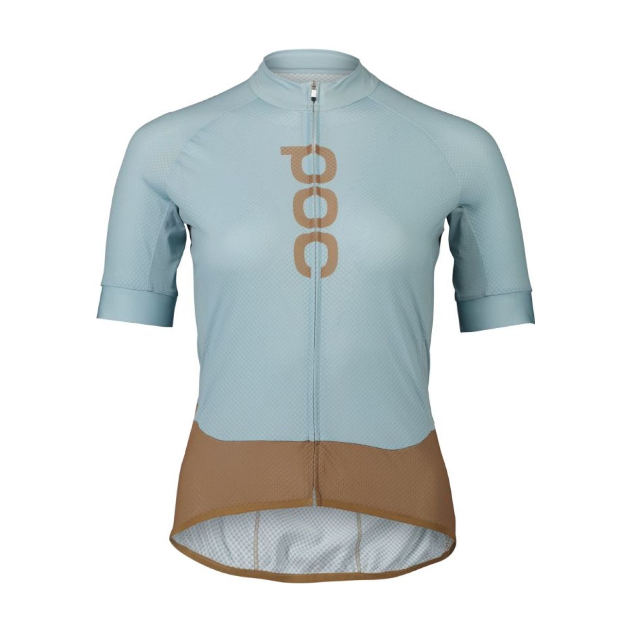 POC Cyklistický dres s krátkym rukávom - ESSENTIAL ROAD - modrá/hnedá