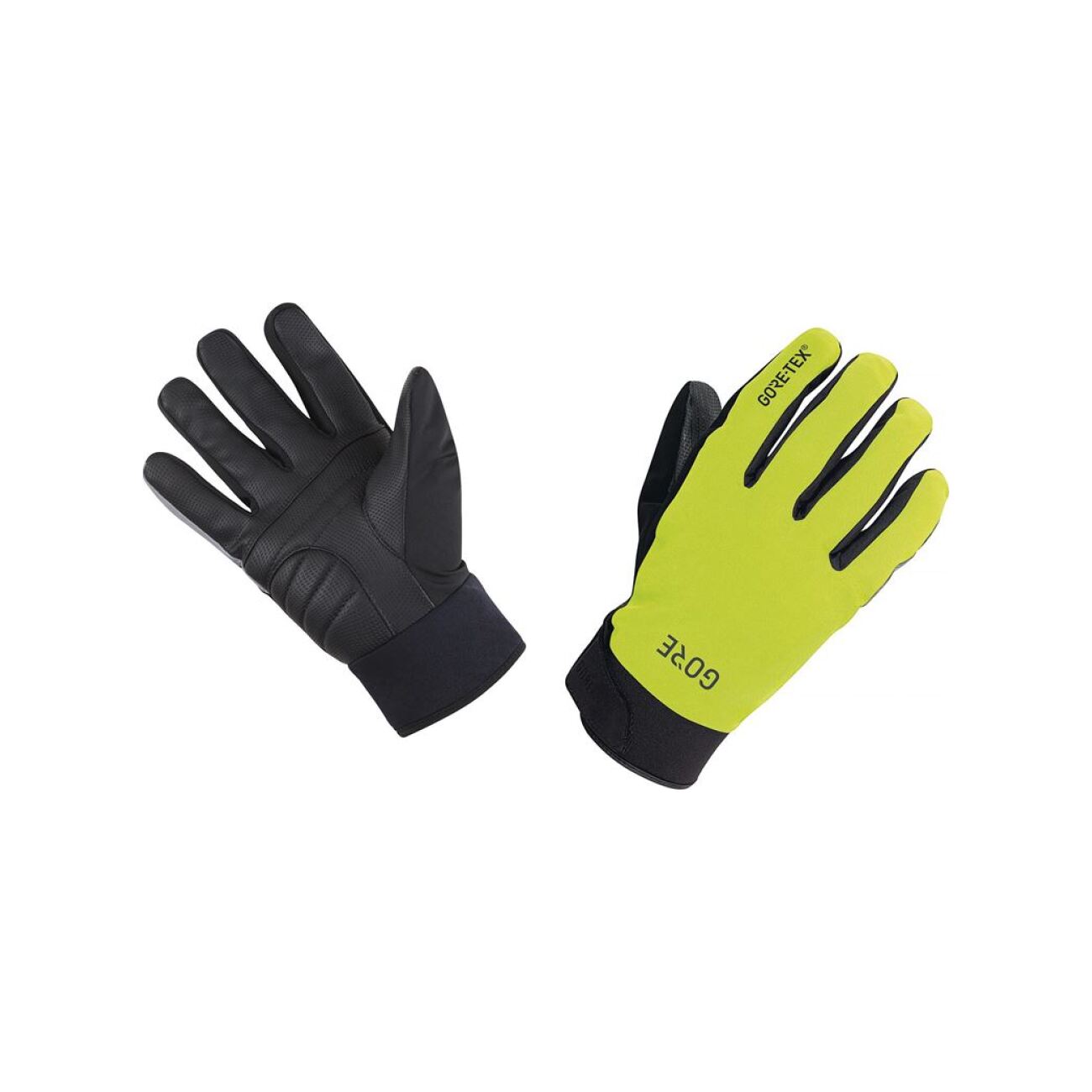 GORE Cyklistické rukavice dlhoprsté - C5 GTX THERMO - žltá