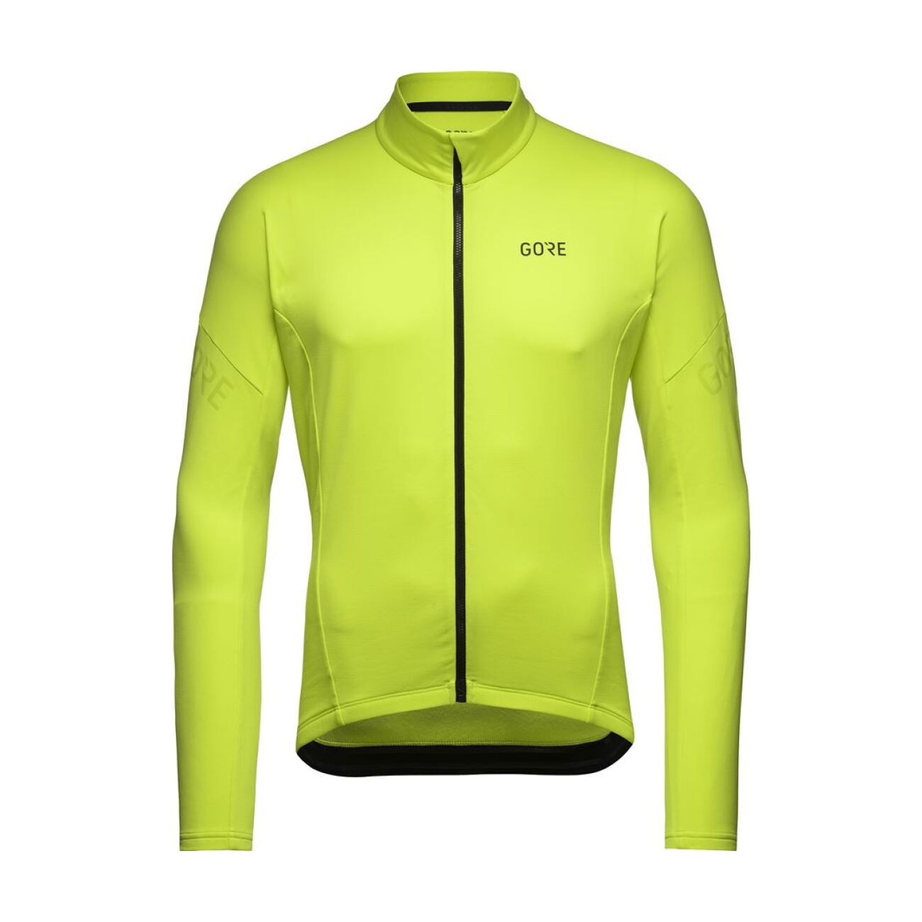GORE Cyklistický dres s dlhým rukávom zimný - C3 THERMO - žltá