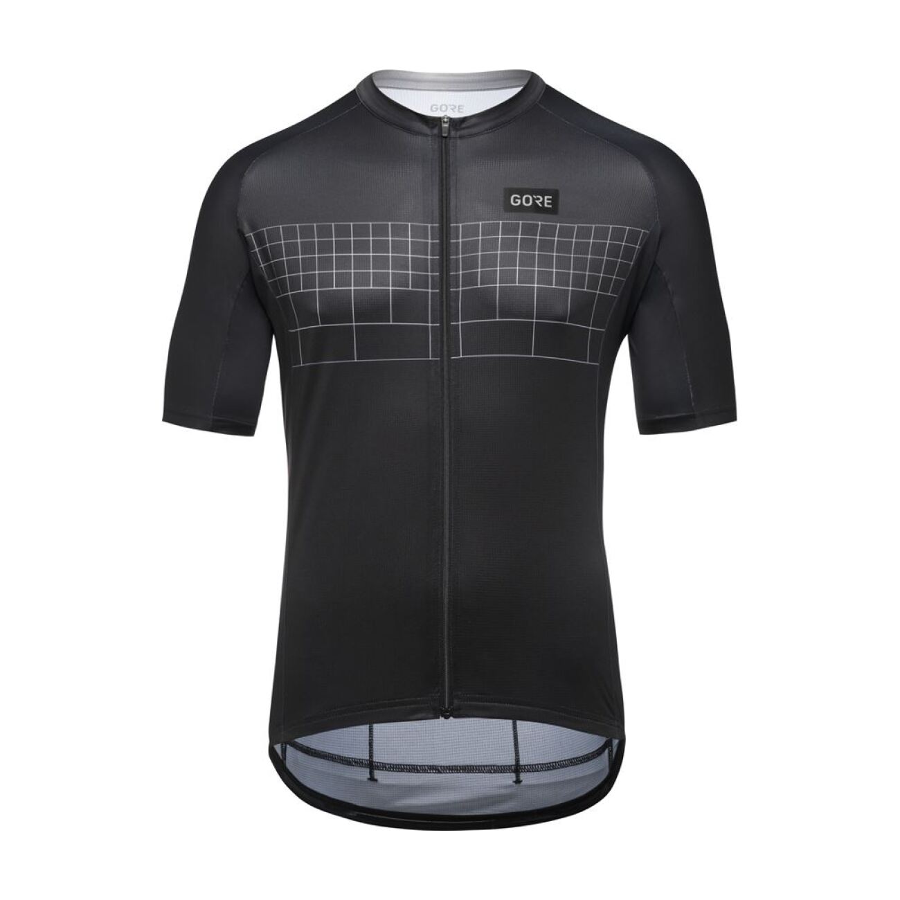 GORE Cyklistický dres s krátkym rukávom - GRID FADE 2.0 - čierna/šedá