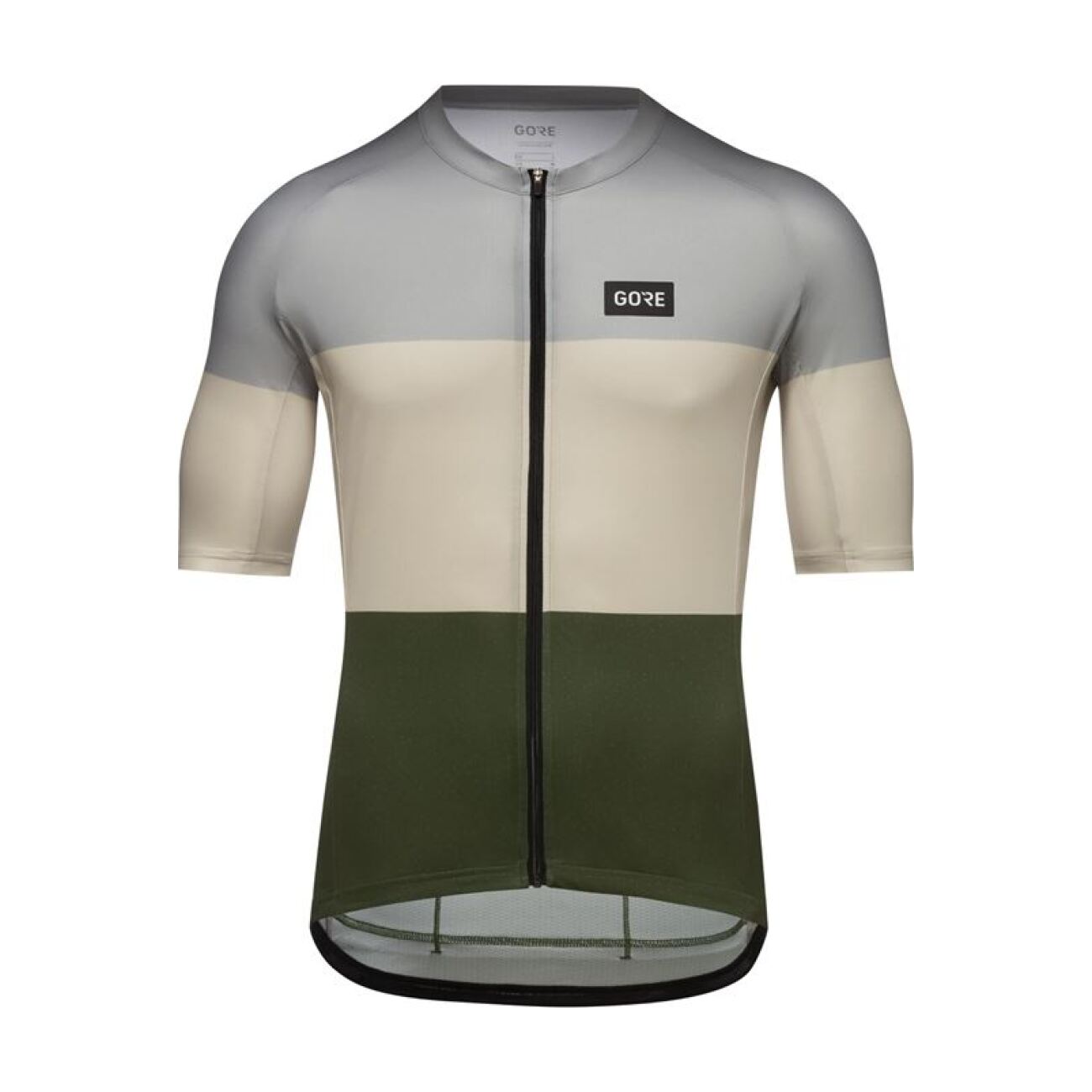 GORE Cyklistický dres s krátkym rukávom - SPIRIT STRIPES - svetlo modrá/zelená