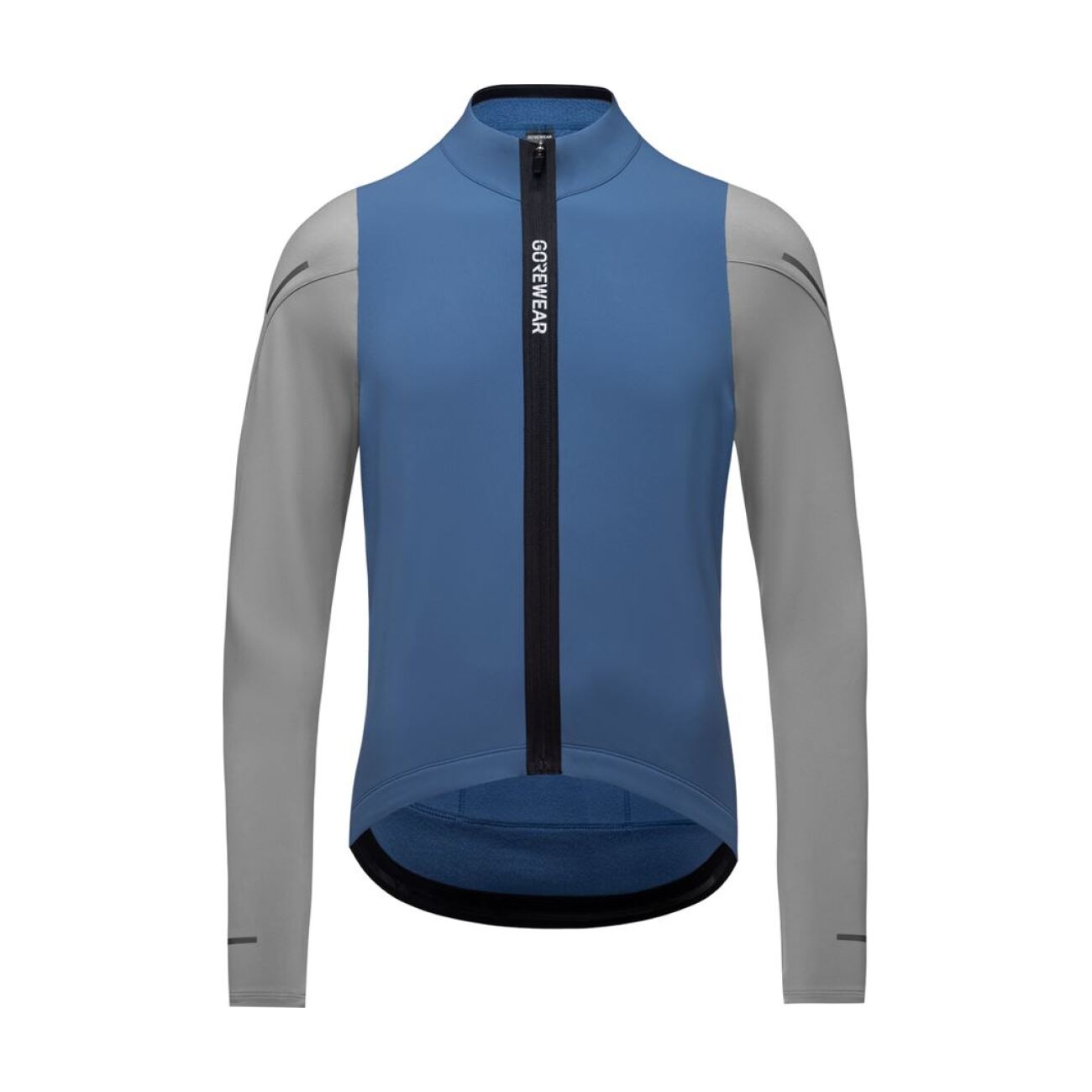 GORE Cyklistický dres s dlhým rukávom zimný - SPINSHIFT THERMO - modrá/šedá