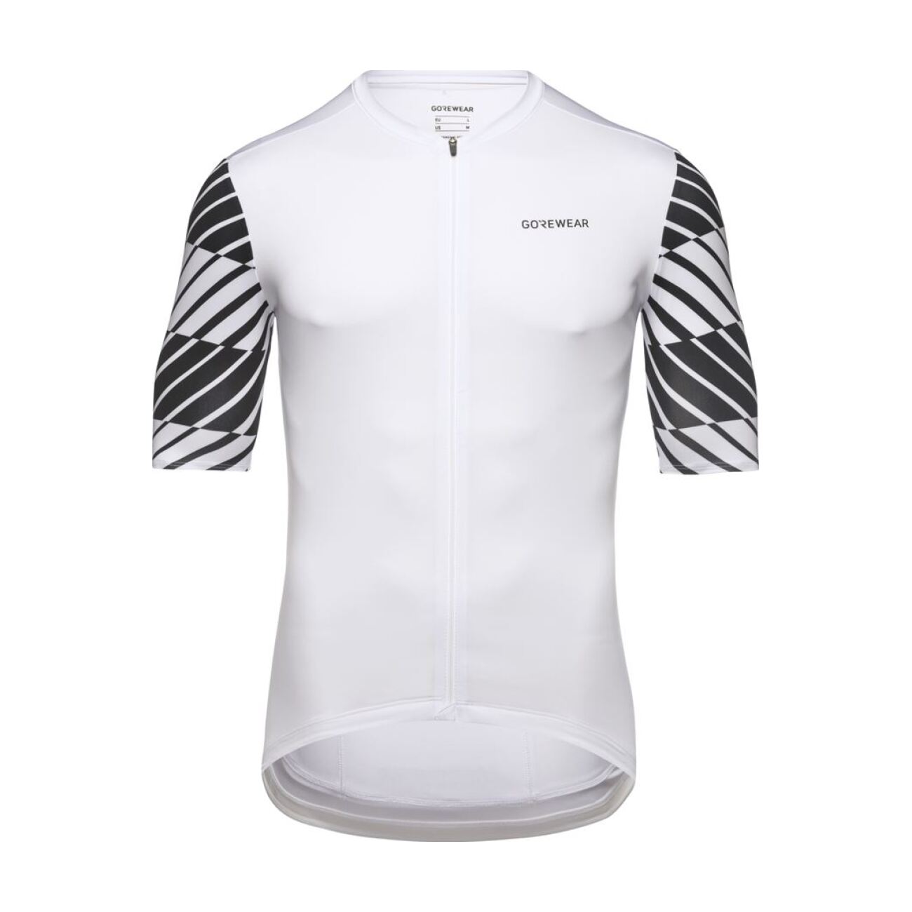 GORE Cyklistický dres s krátkym rukávom - SWIFTRIDE OPTICAL - biela/čierna