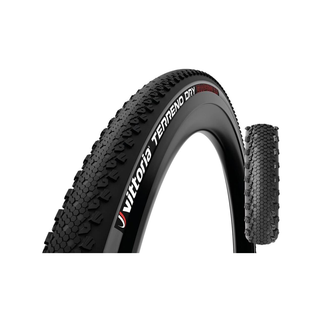 VITTORIA plášť - TERRENO DRY 40-622 GRAVEL - čierna