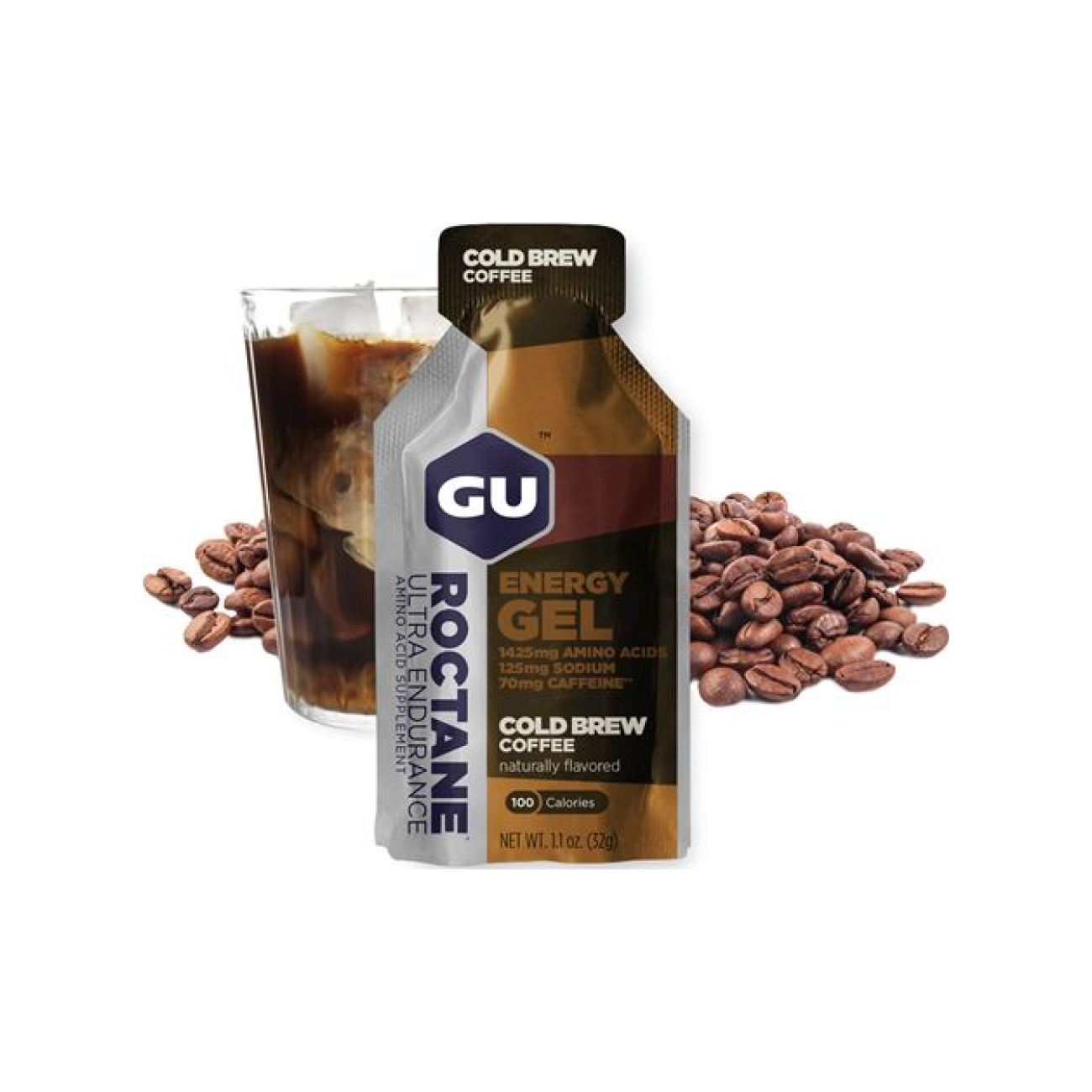E-shop GU Cyklistická výživa - ROCTANE ENERGY GEL 32 G COLD BREW COFFEE