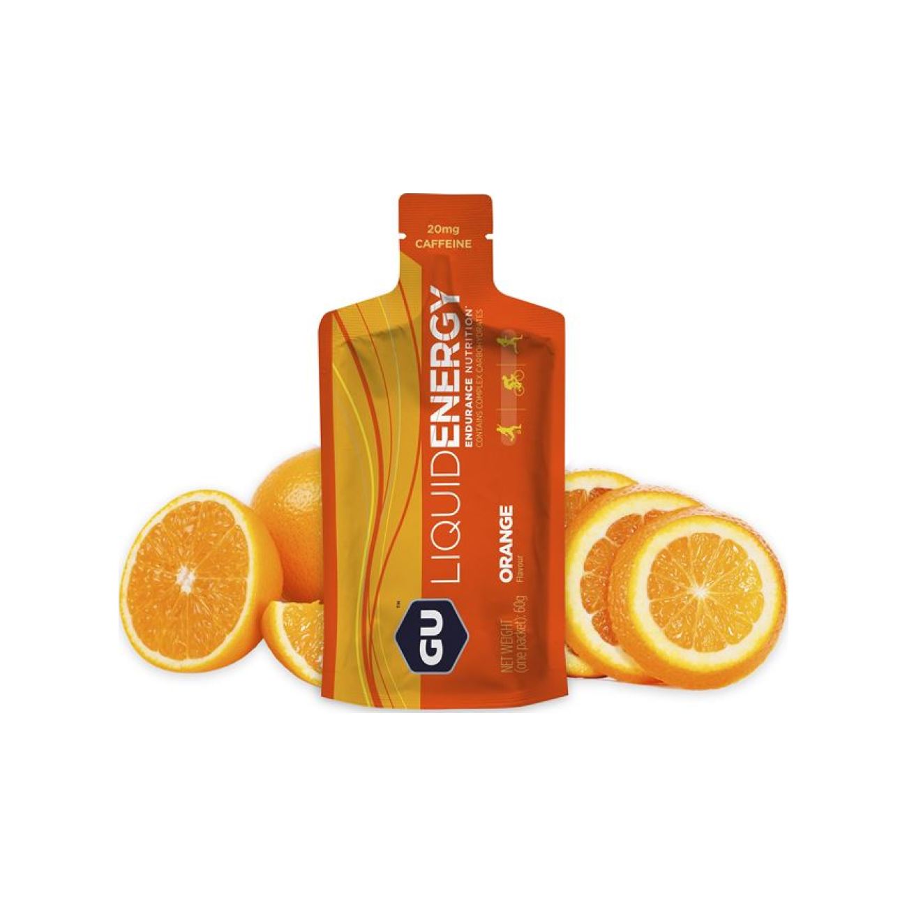 E-shop GU Cyklistická výživa - LIQUID ENERGY GEL 60 G ORANGE