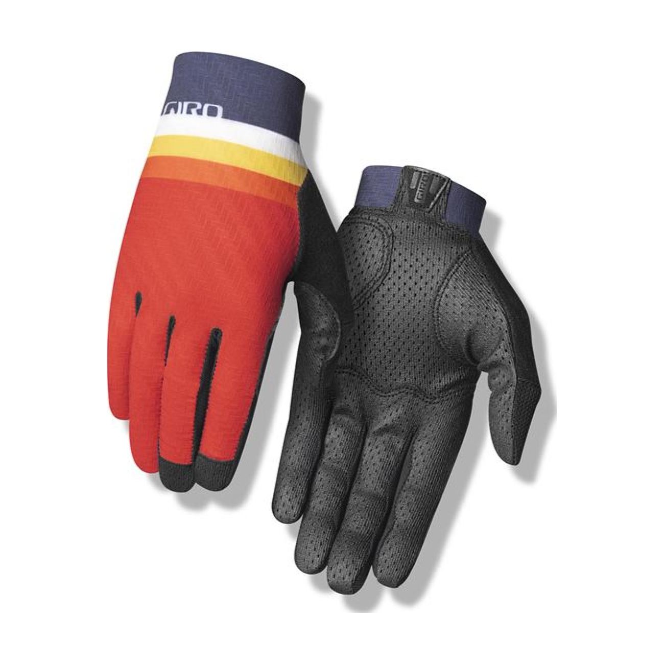 
                GIRO Cyklistické rukavice dlhoprsté - RIVET CS - modrá/červená
            