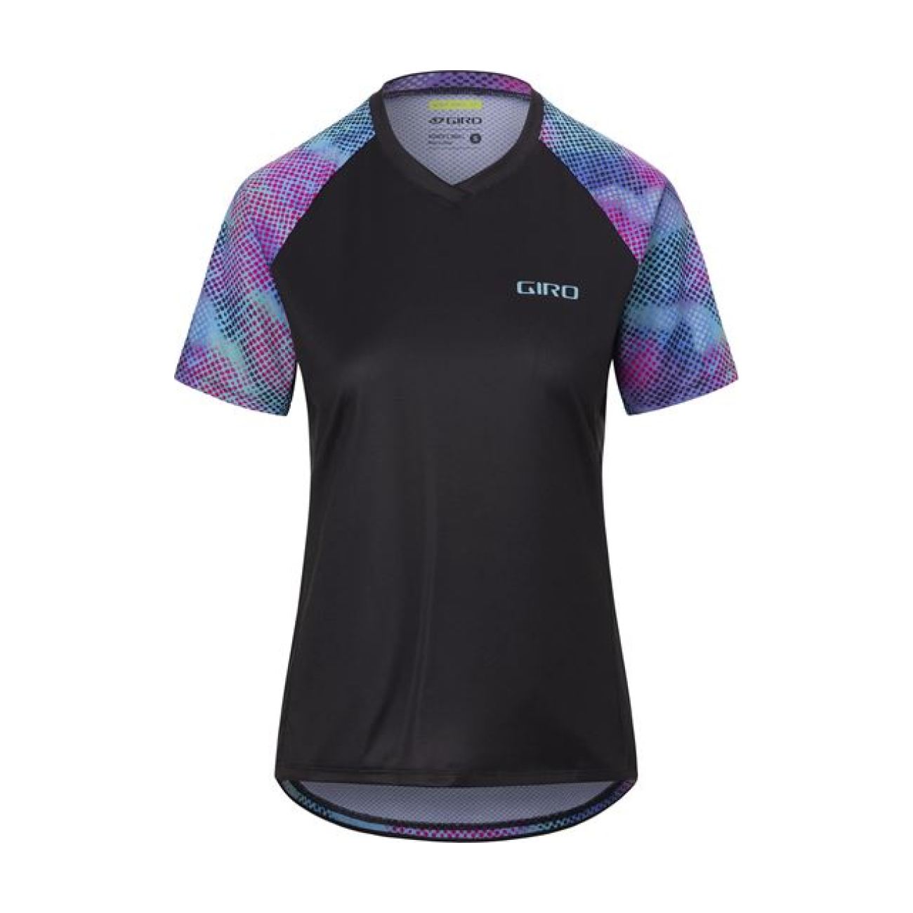 GIRO Cyklistický dres s krátkym rukávom - ROUST W - čierna/svetlo modrá