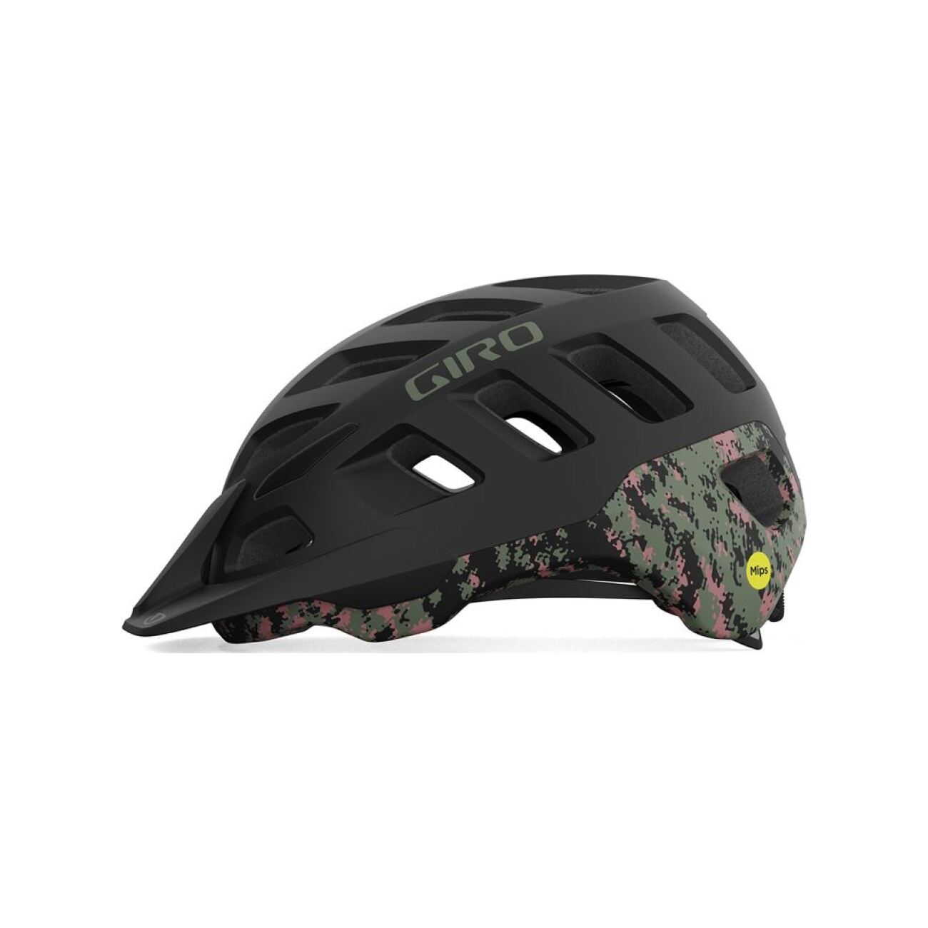 GIRO Cyklistická prilba - RADIX MIPS - čierna/zelená (59–63 cm)