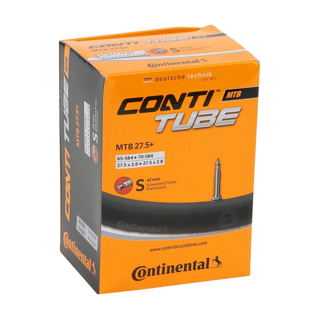 E-shop CONTINENTAL duša - MTB 27.5+ - čierna