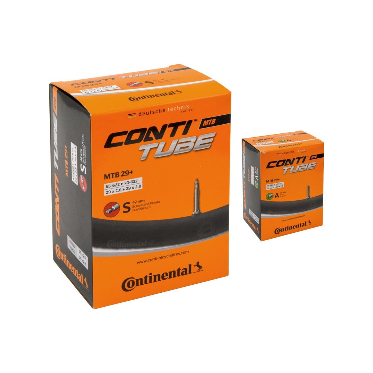 E-shop CONTINENTAL duša - MTB 29+ - čierna