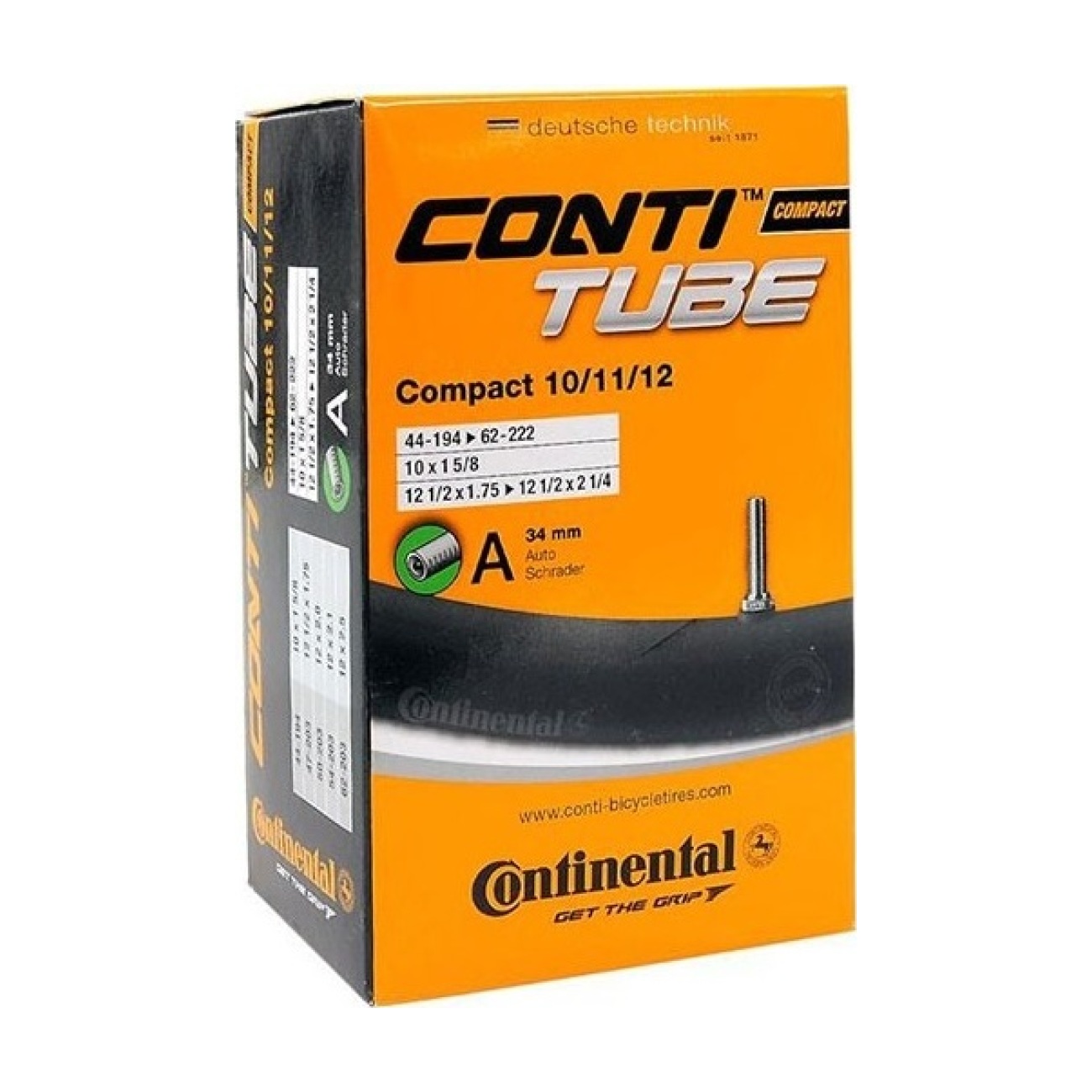 E-shop CONTINENTAL duša - COMPACT 10/12 - čierna