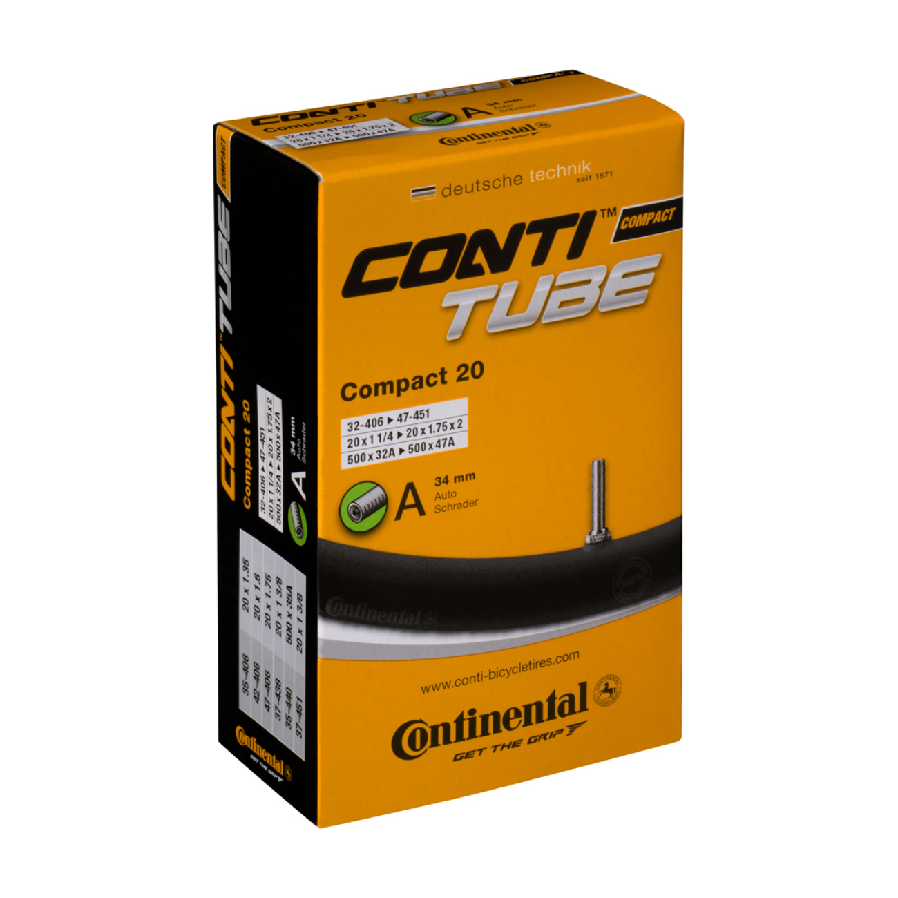 CONTINENTAL duša - COMPACT 20 - čierna