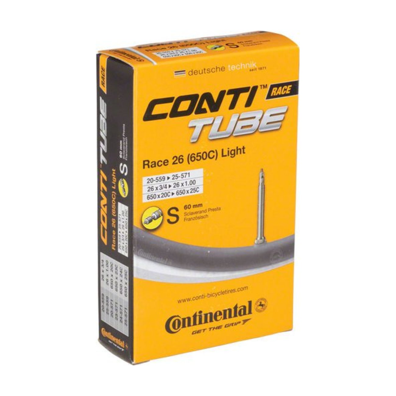 CONTINENTAL duša - RACE 26/27.5 - čierna