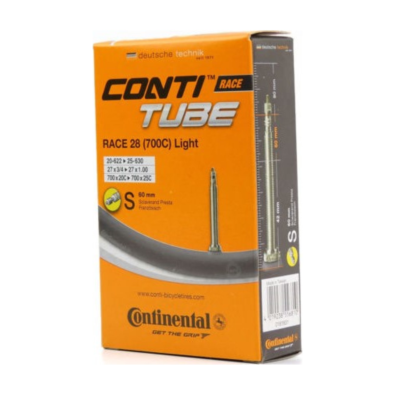 CONTINENTAL duša - RACE LIGHT 28 - 60mm - čierna