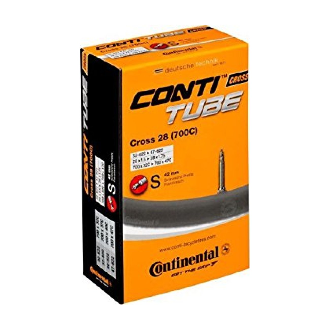 CONTINENTAL duša - CROSS 28 FV42 - čierna