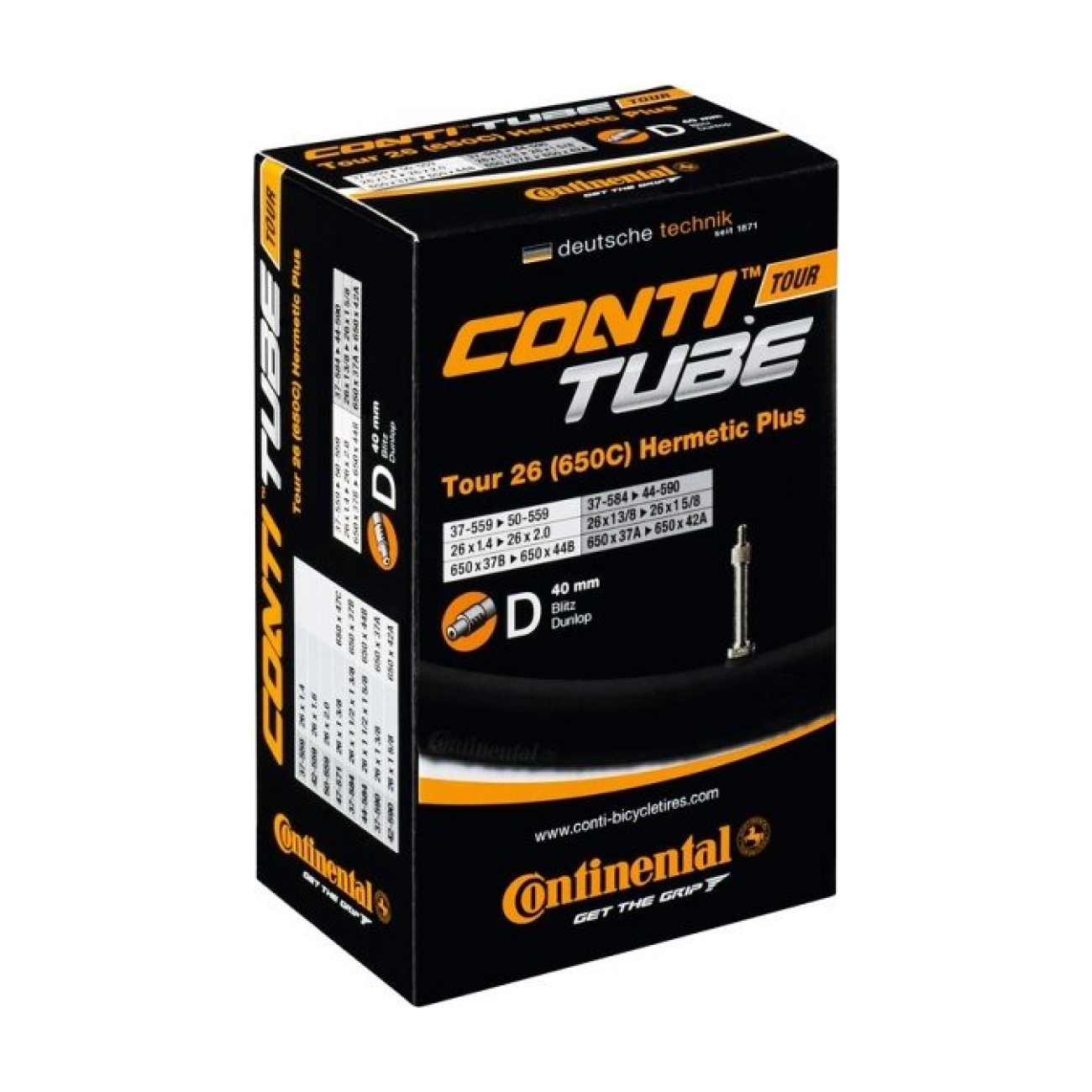 
                CONTINENTAL duša - TOUR HERMETIC PLUS 26 - čierna
            