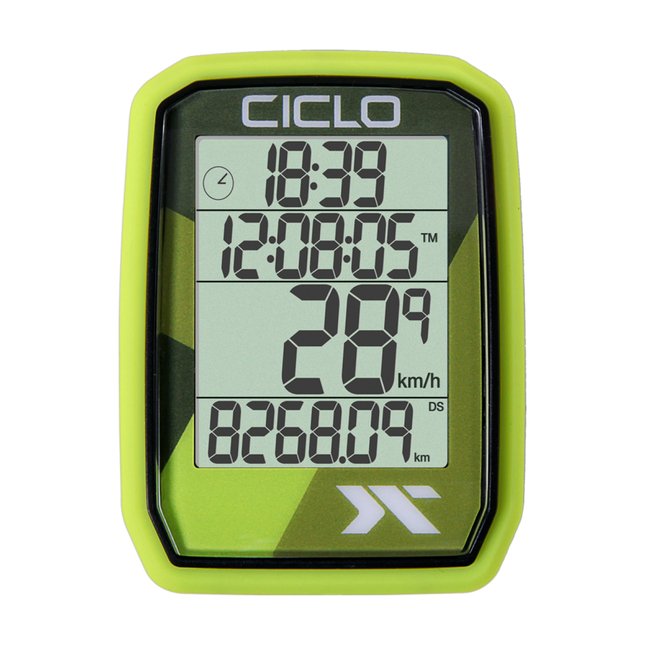 CICLOSPORT tachometer - PROTOS 105 - zelená