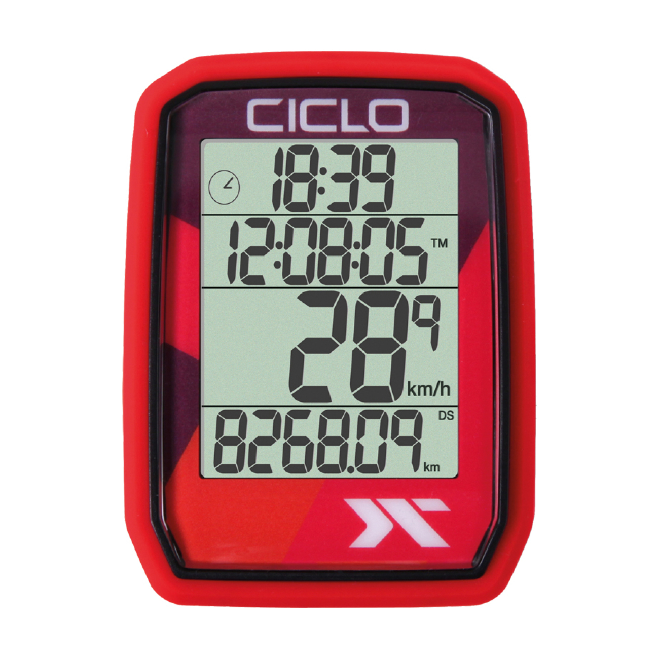 
                CICLOSPORT tachometer - PROTOS 205 - červená
            