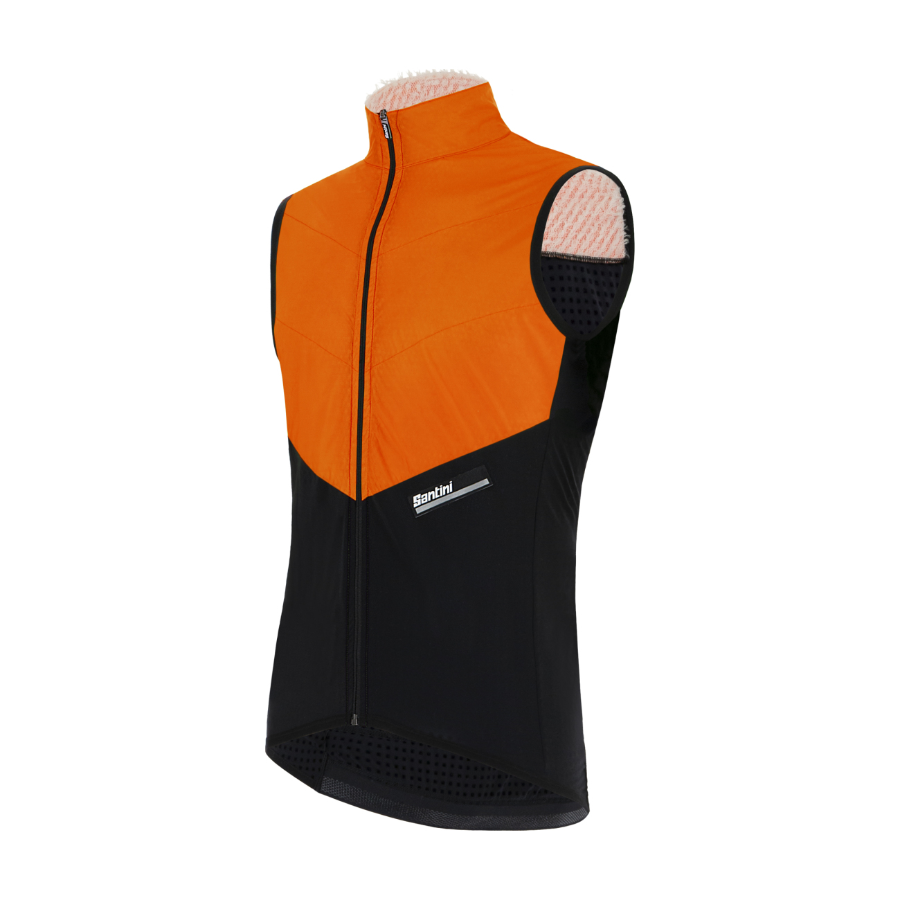 
                SANTINI Cyklistická vesta - REDUX VIGOR - oranžová/čierna XL
            