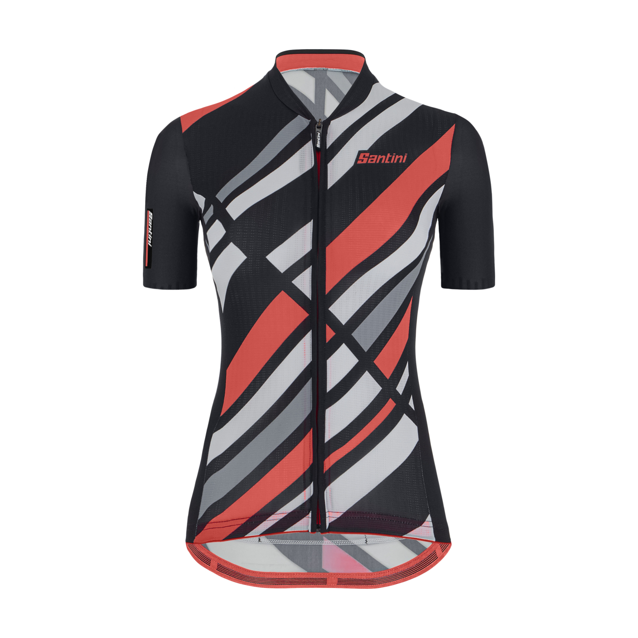 
                SANTINI Cyklistický dres s krátkym rukávom - ECO SLEEK RAGGIO - čierna/ružová XS
            
