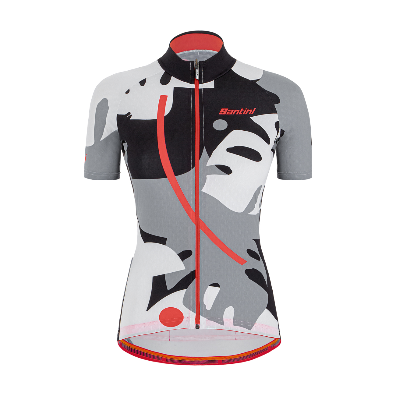 
                SANTINI Cyklistický dres s krátkym rukávom - GIADA MAUI LADY - čierna/biela/šedá XS
            