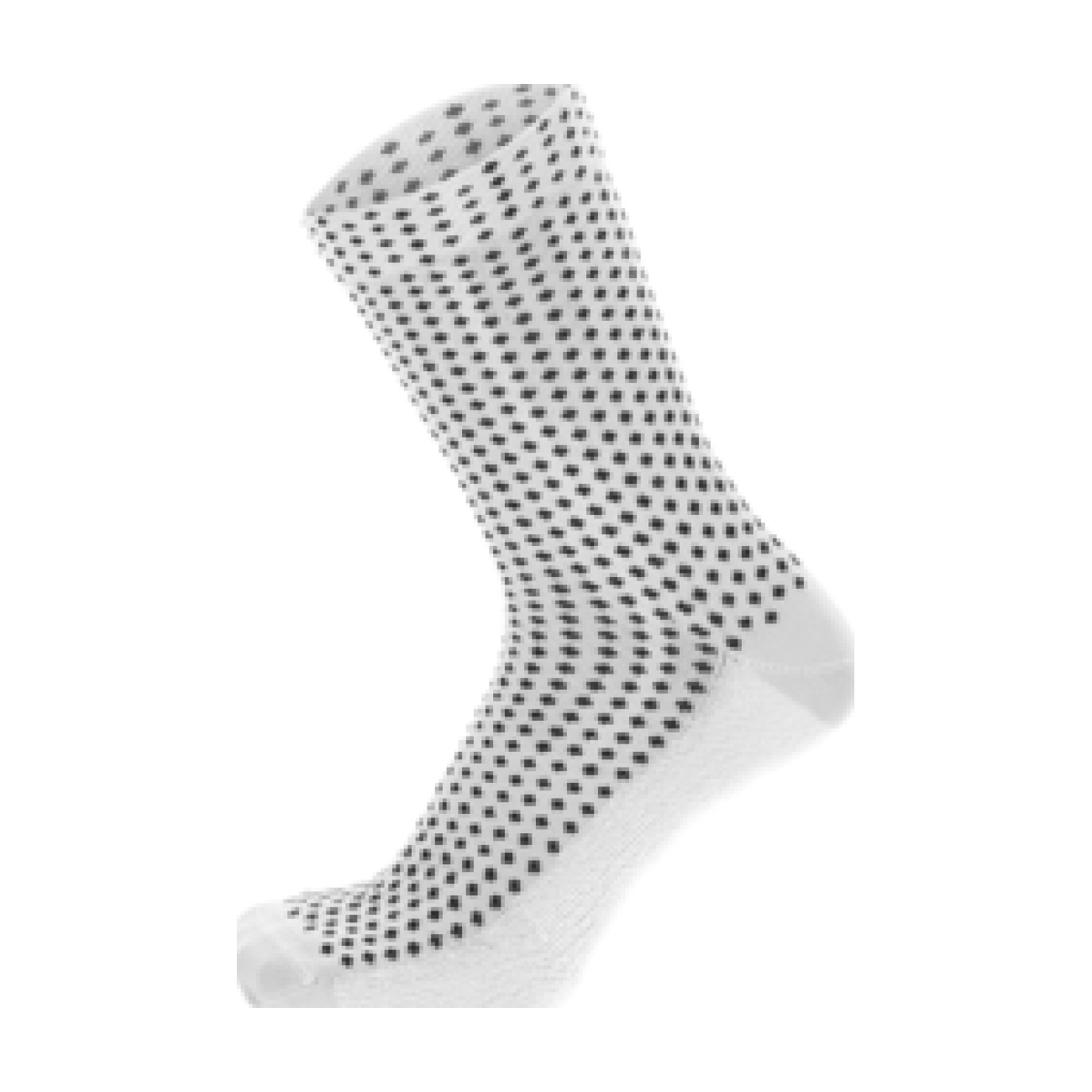 
                SANTINI Cyklistické ponožky klasické - SFERA - biela/čierna XS
            