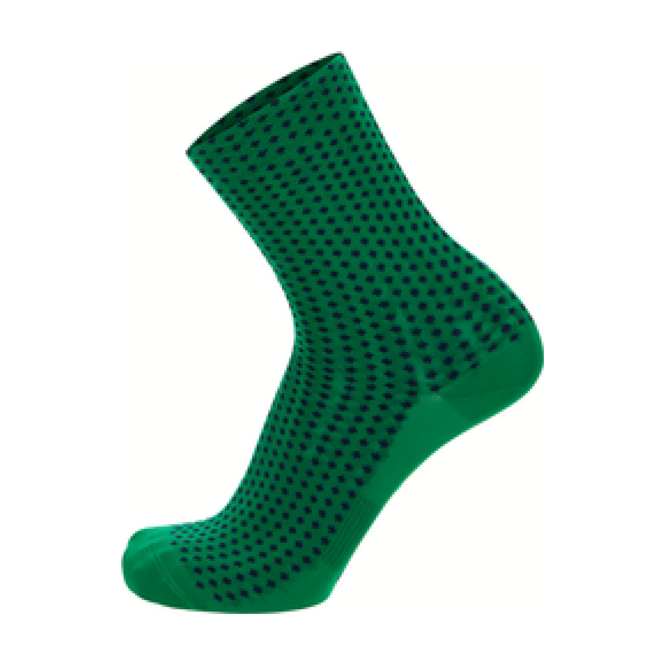 
                SANTINI Cyklistické ponožky klasické - SFERA - zelená/čierna XS
            