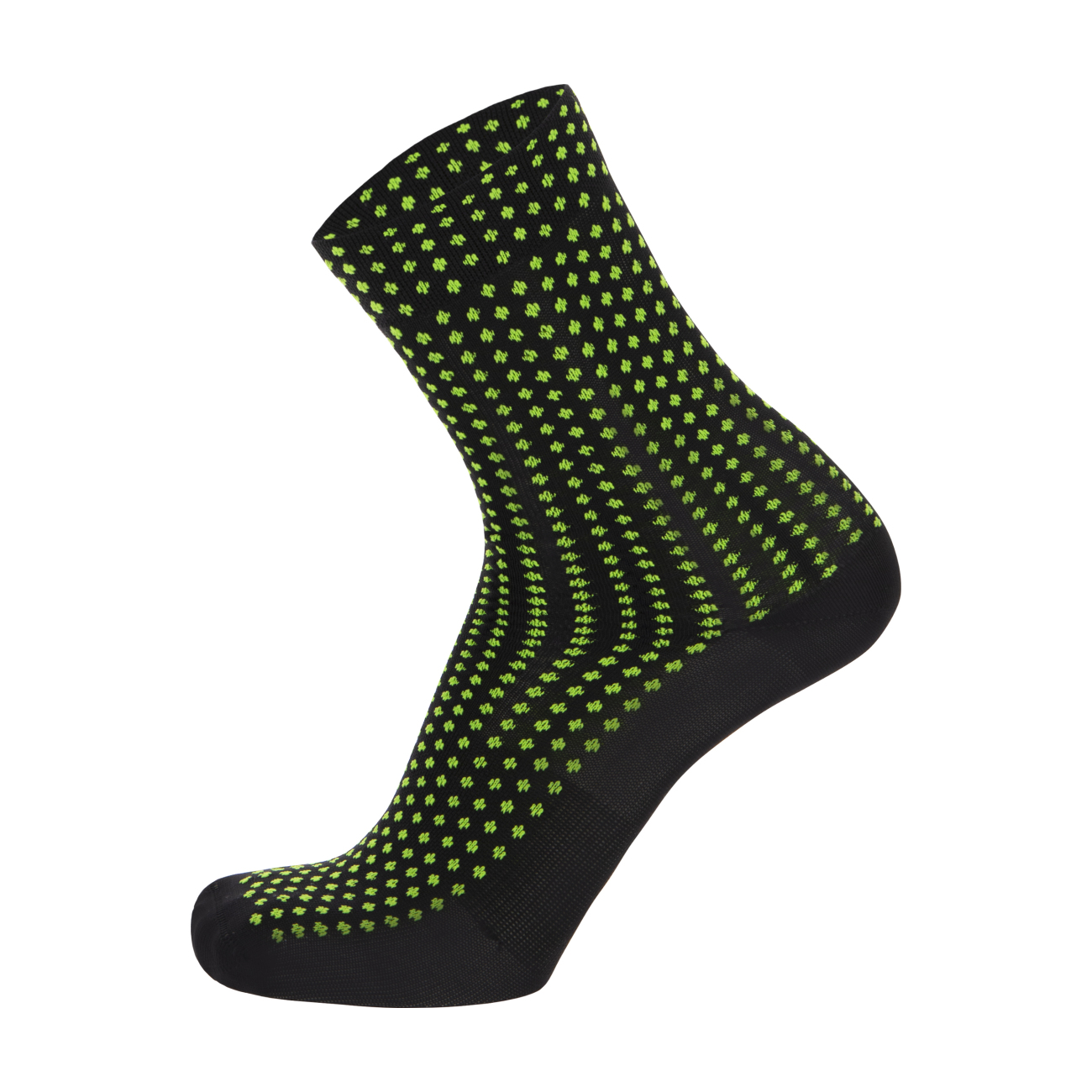 
                SANTINI Cyklistické ponožky klasické - SFERA - zelená/čierna
            