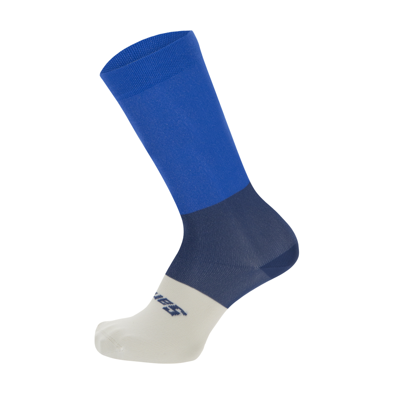 
                SANTINI Cyklistické ponožky klasické - BENGAL - modrá/biela XS
            