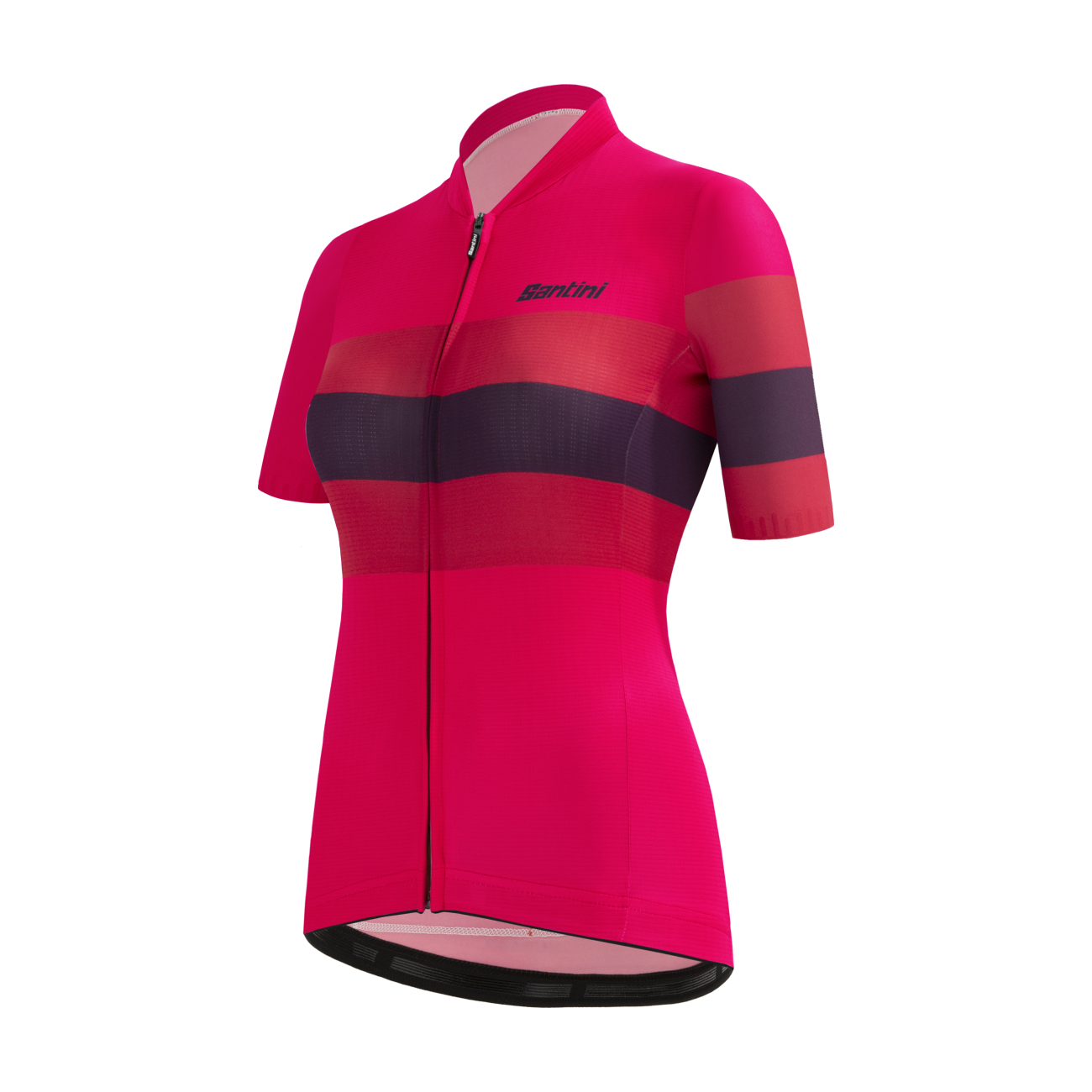 
                SANTINI Cyklistický dres s krátkym rukávom - ECOSLEEK BENGAL LADY - červená/čierna S
            