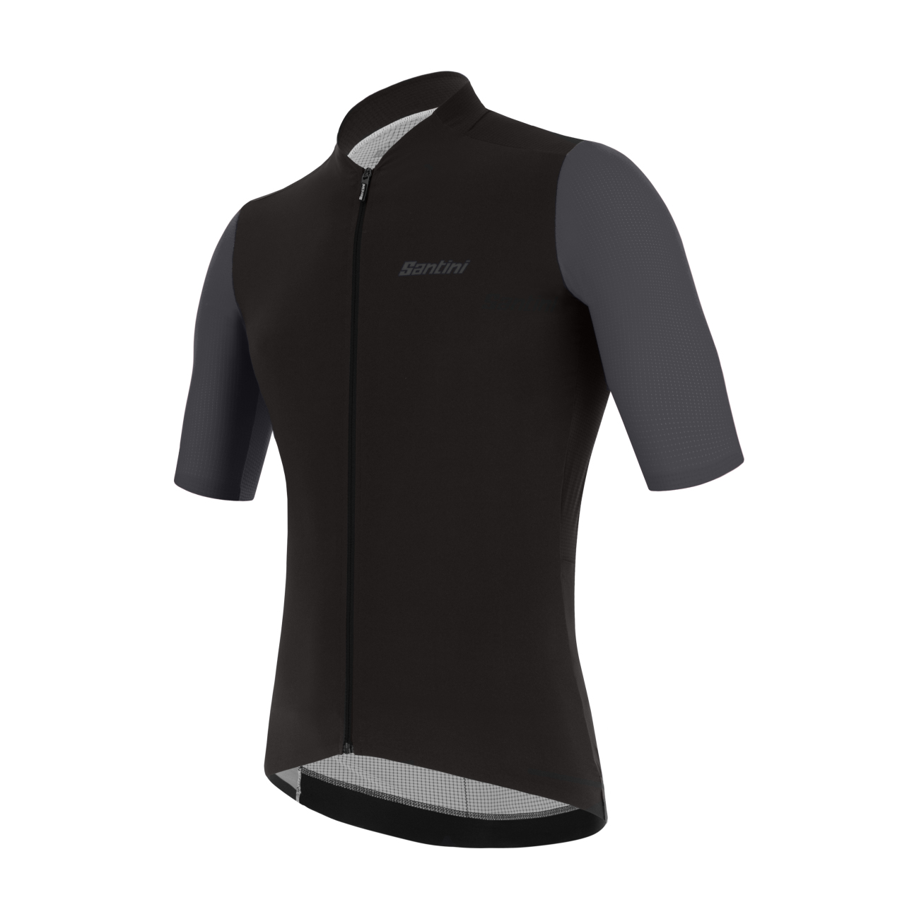 
                SANTINI Cyklistický dres s krátkym rukávom - REDUX VIGOR - čierna/šedá S
            